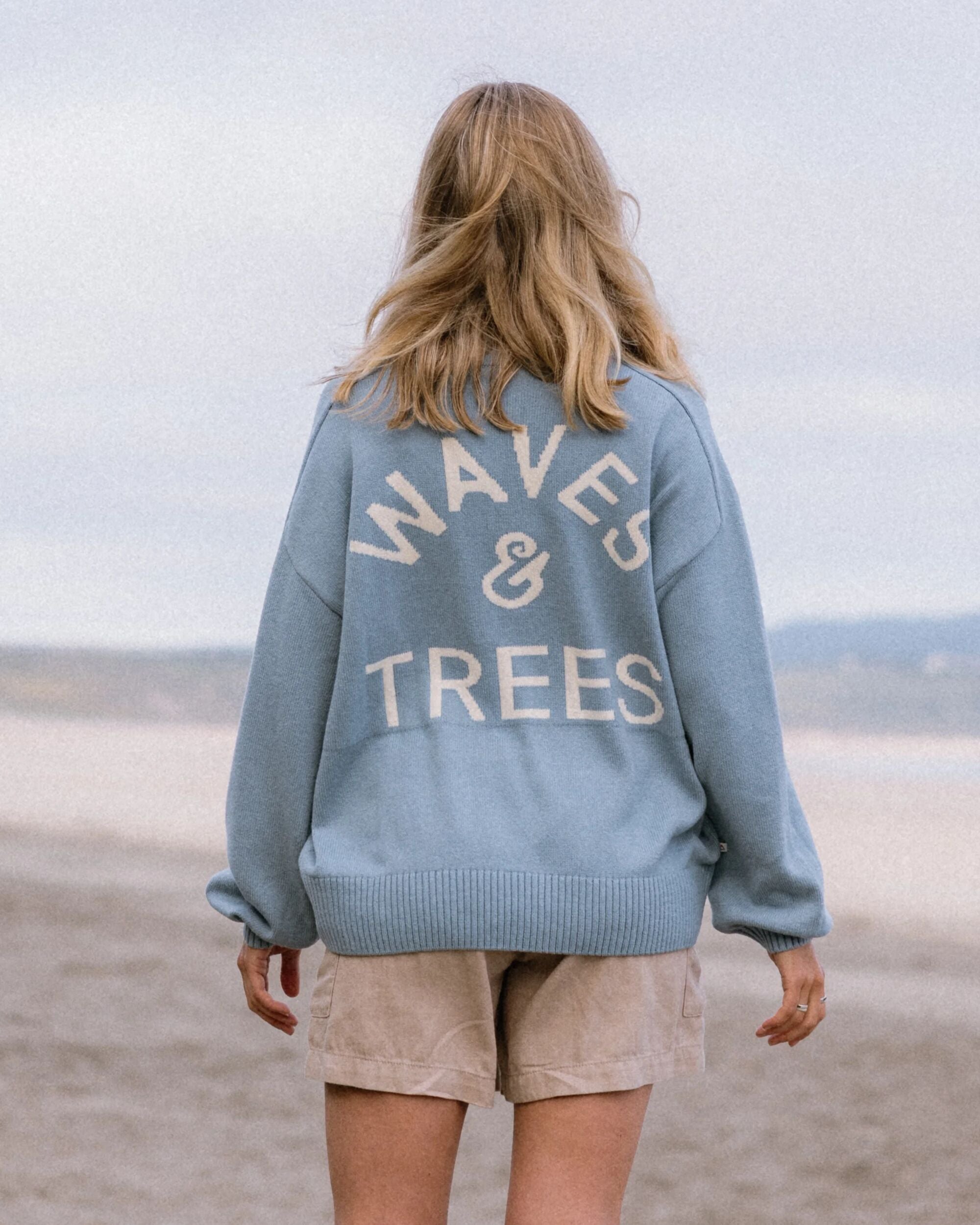 Penida Knitted Jumper - Faded Denim - Lifestyle