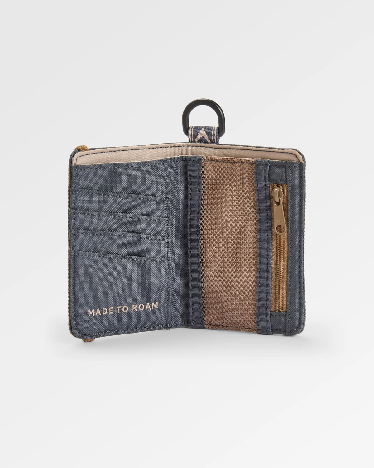 Vantage Wallet - Charcoal/ Caramel - Flatlay