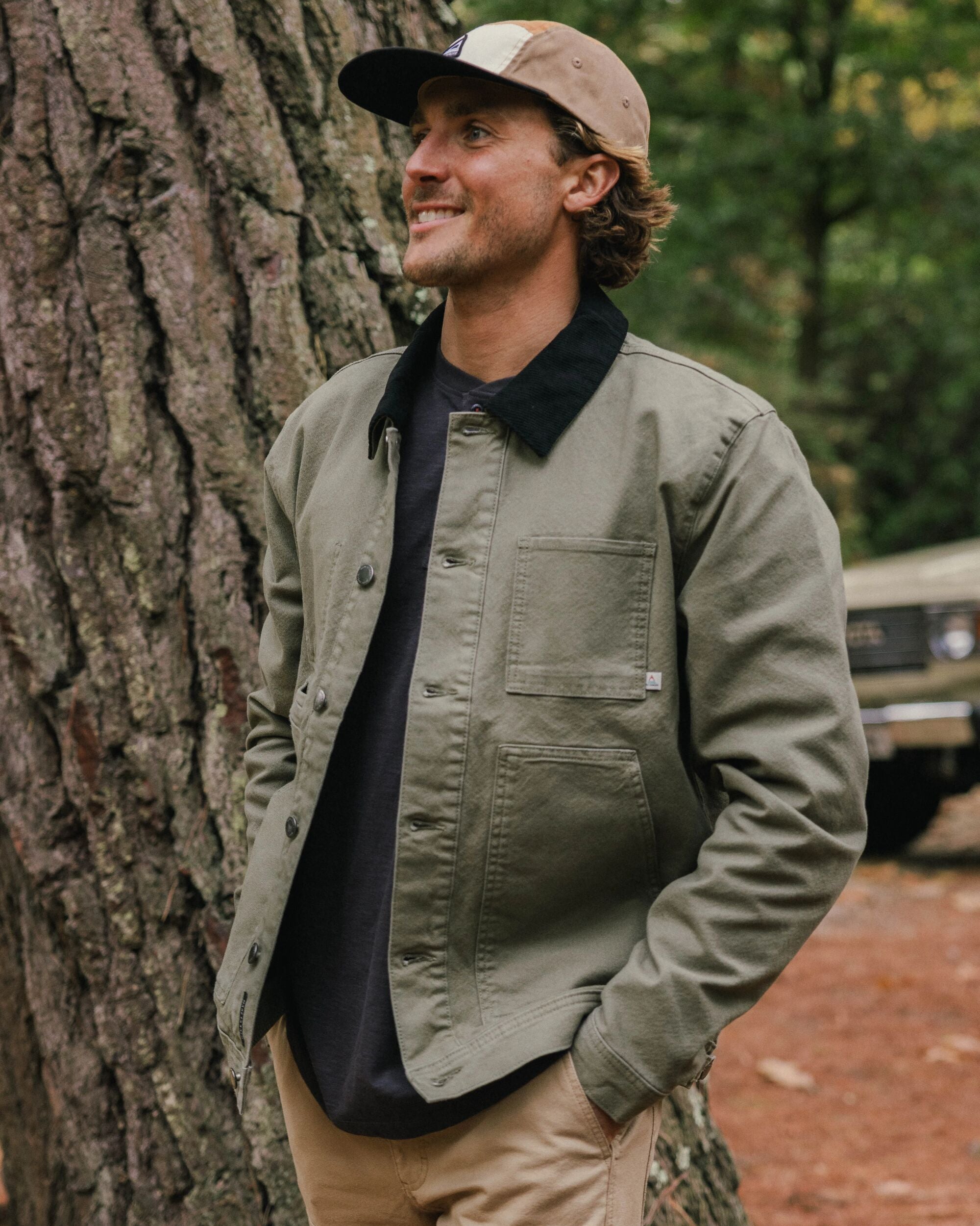 Vantage Lined Cotton Canvas Jacket Dusty Olive – Passenger