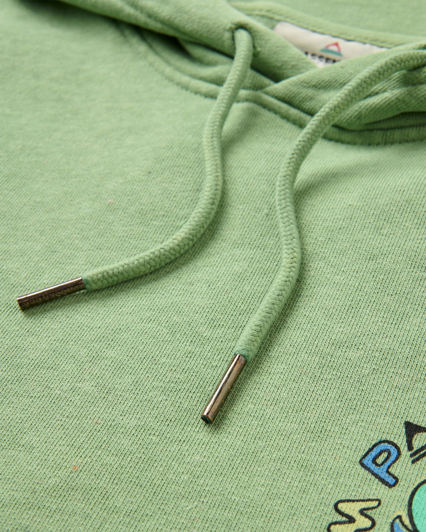 Dune Hoodie - Stem Green Marl - Flatlay
