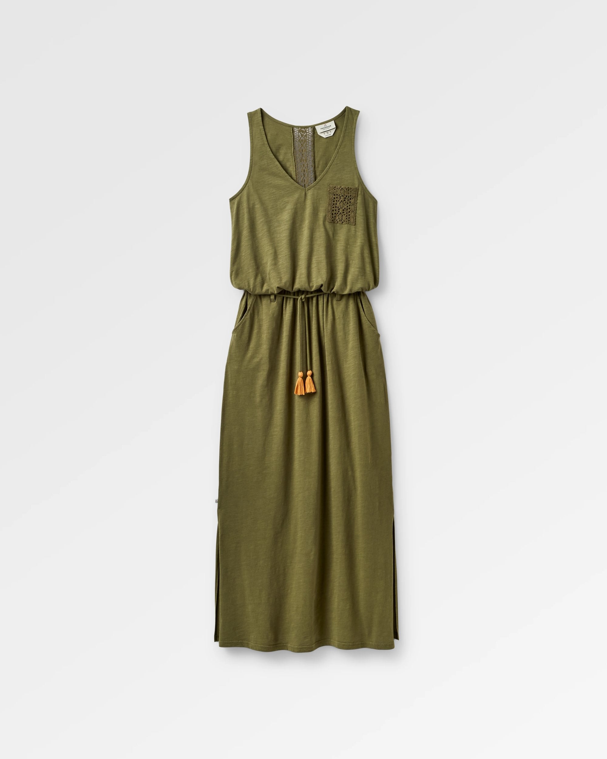 Rivergate Maxi Dress - Khaki - Flatlay