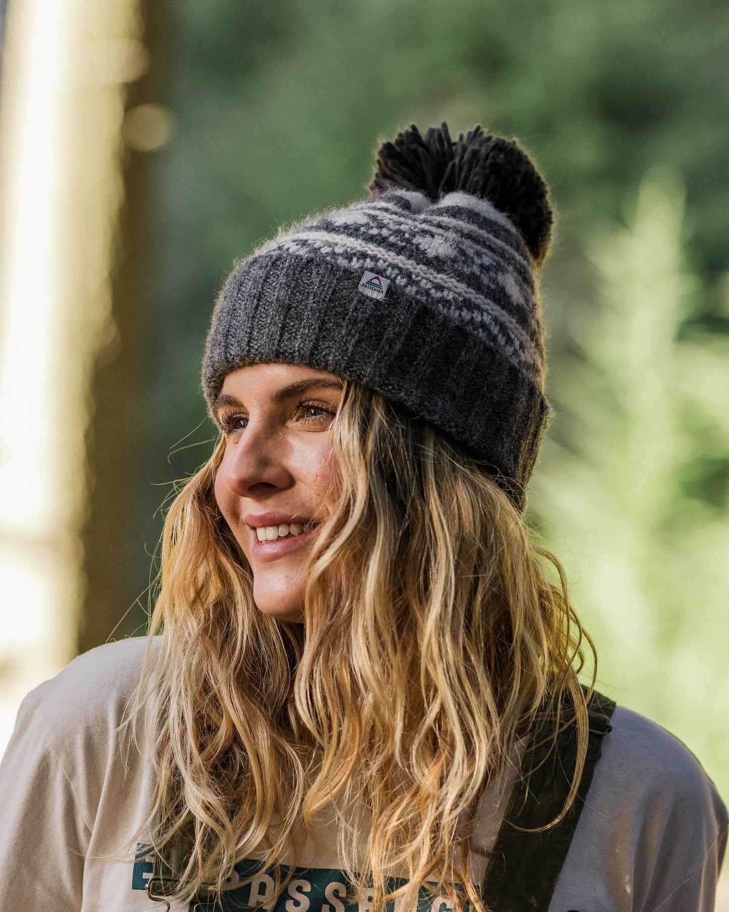 Womens_Lodge Recycled Bobble Hat - Black