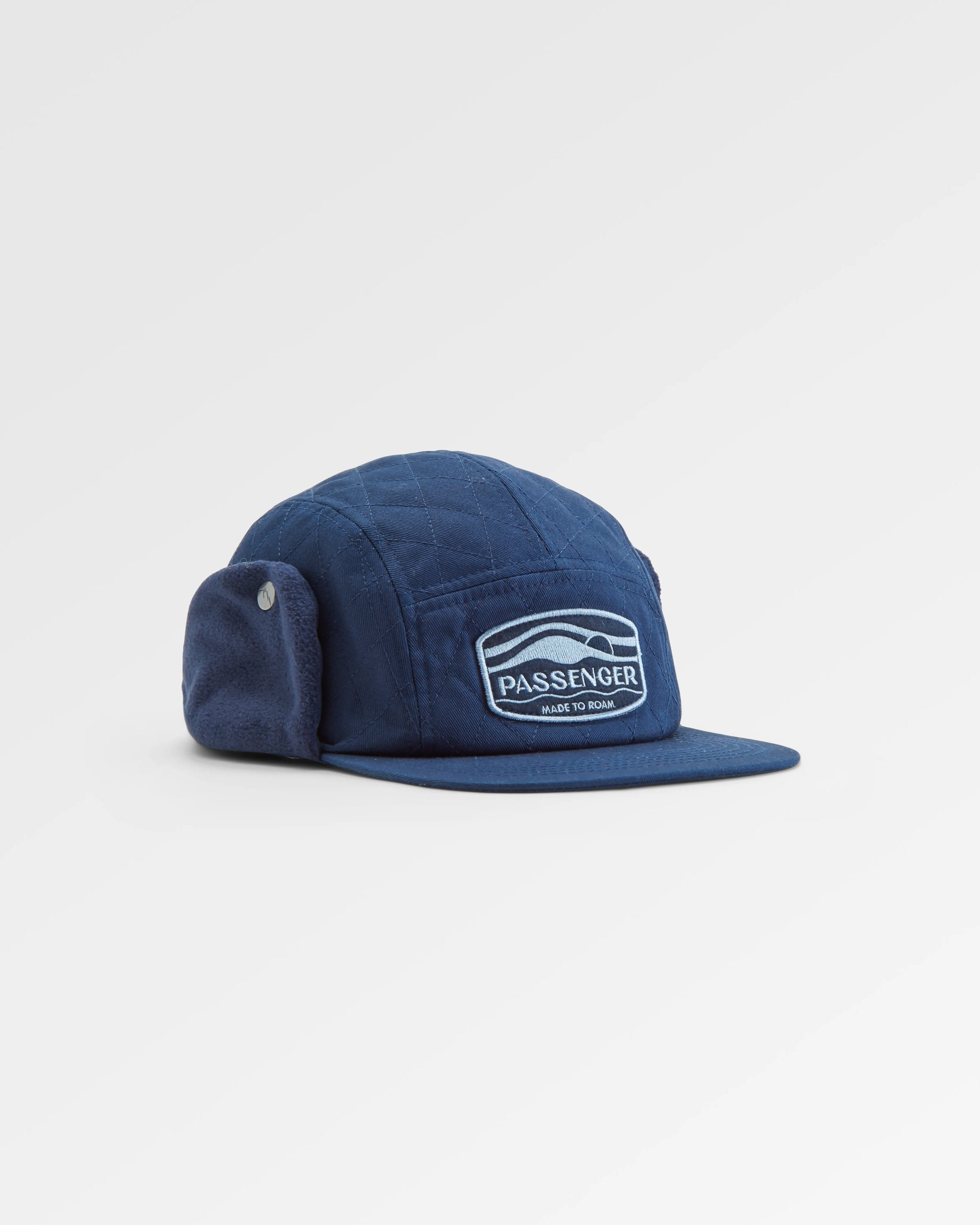 Nightfall Recycled Polar Fleece Lined Hat - Tidal Blue - Flatlay
