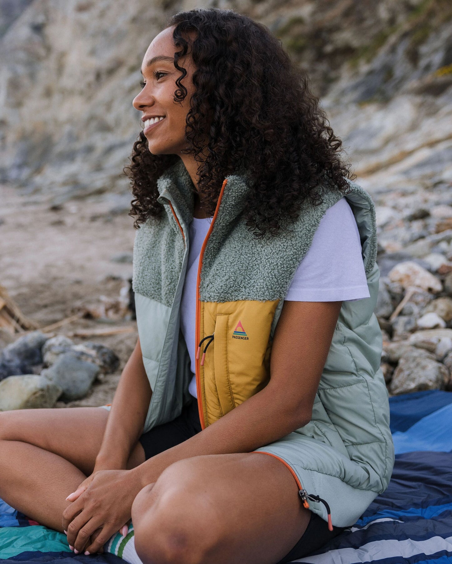 Inspire Recycled Insulated Vest - Pistachio - Lifestyle