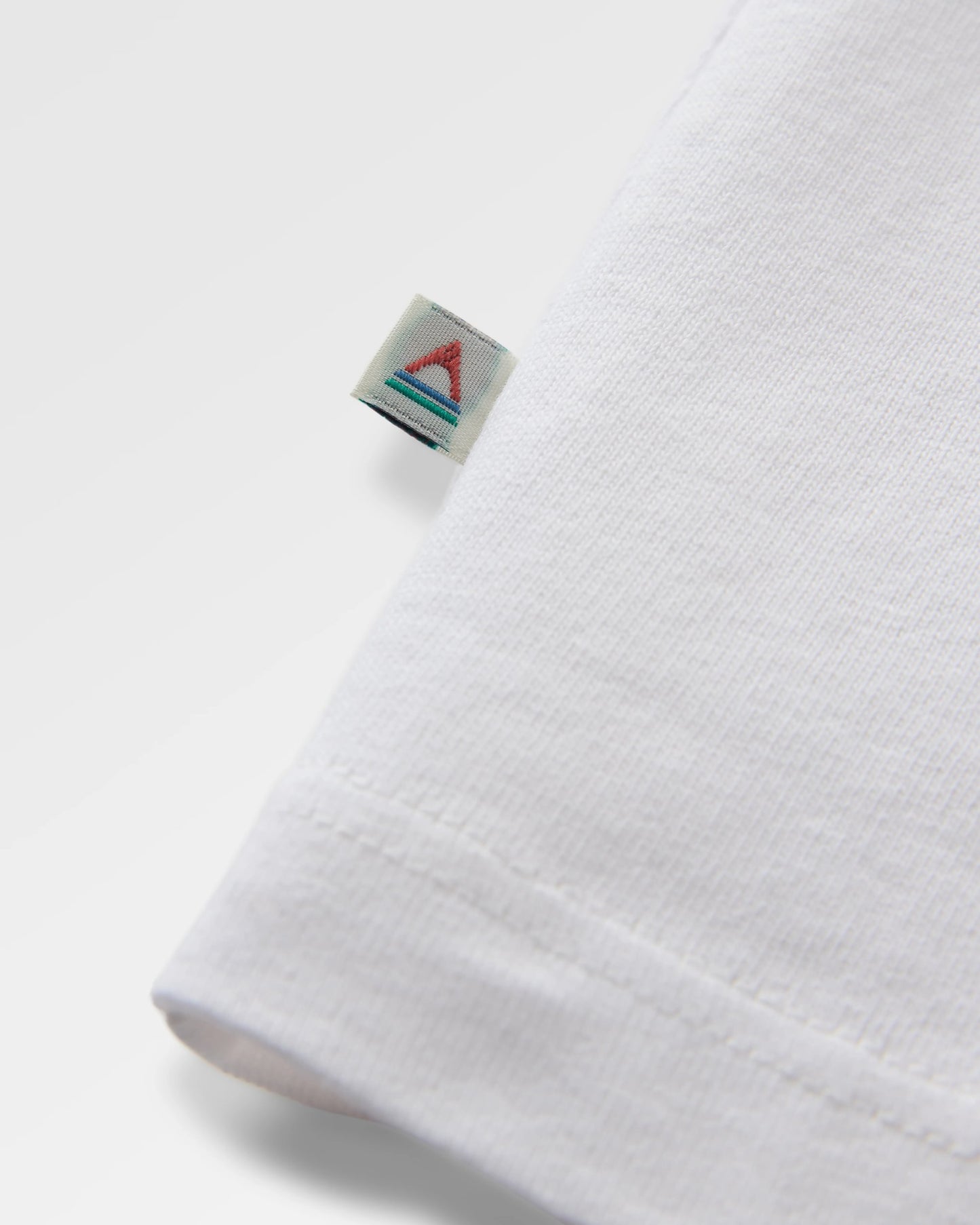 Snapshot Recycled Cotton Vest - White - Flatlay