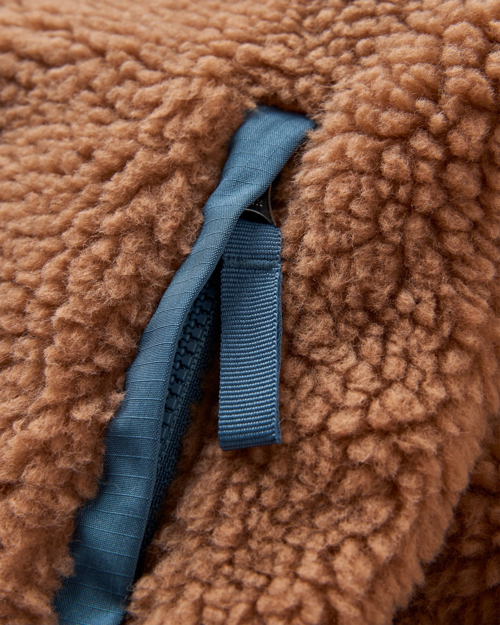 Valiant Deep-Pile Sherpa Fleece - Toffee - Flatlay