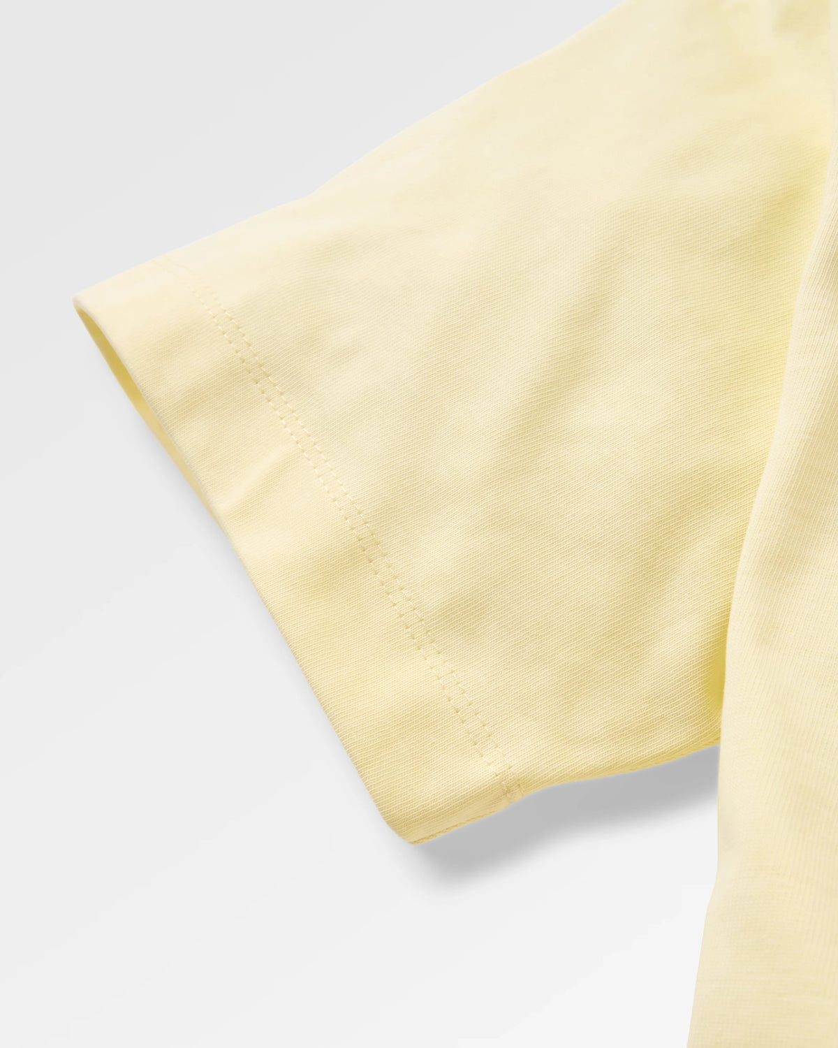 Roamer Patch Relaxed Fit T-Shirt - Pale Yellow - Flatlay