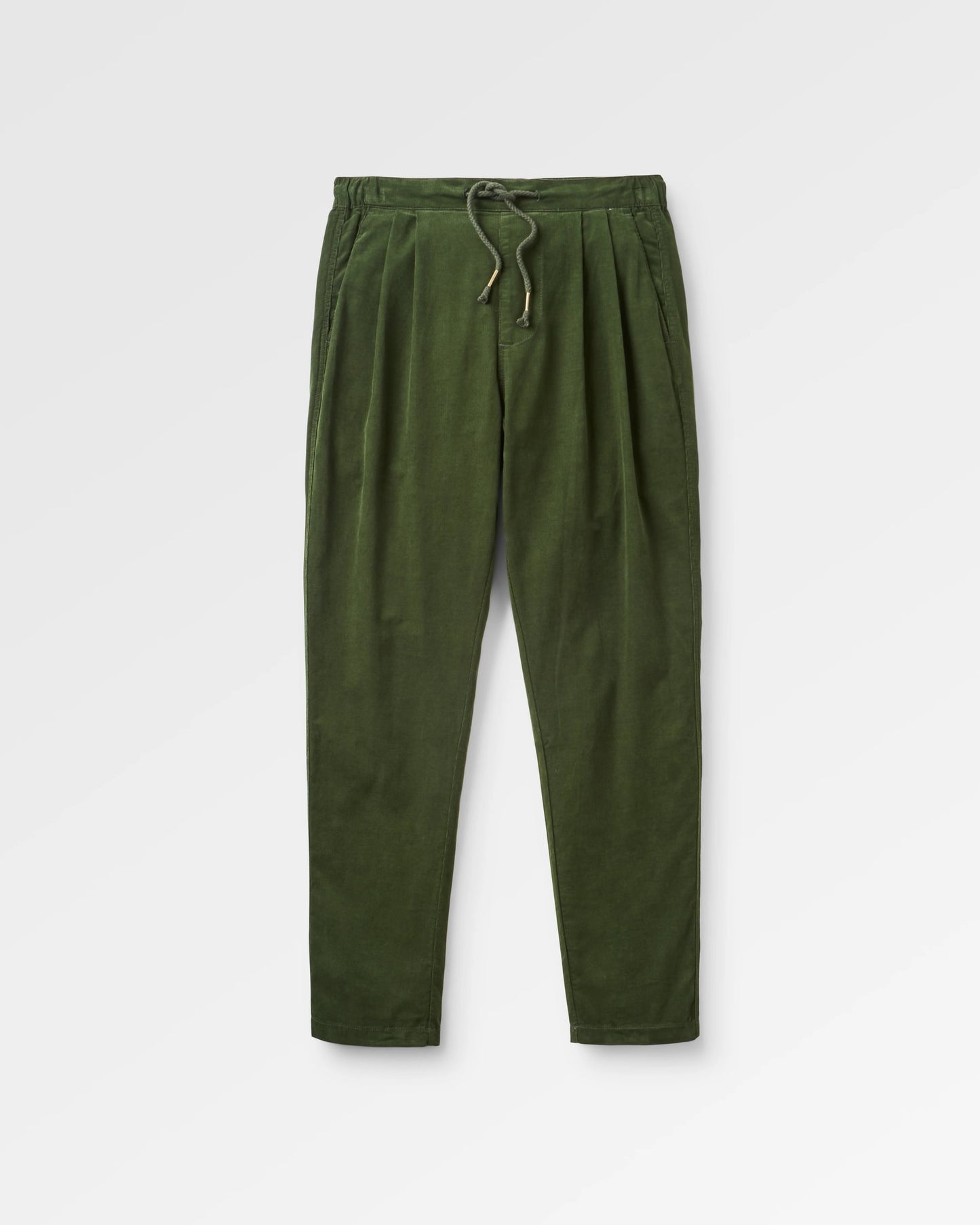 Compass Recycled Cord Trouser - Fir Tree - Flatlay