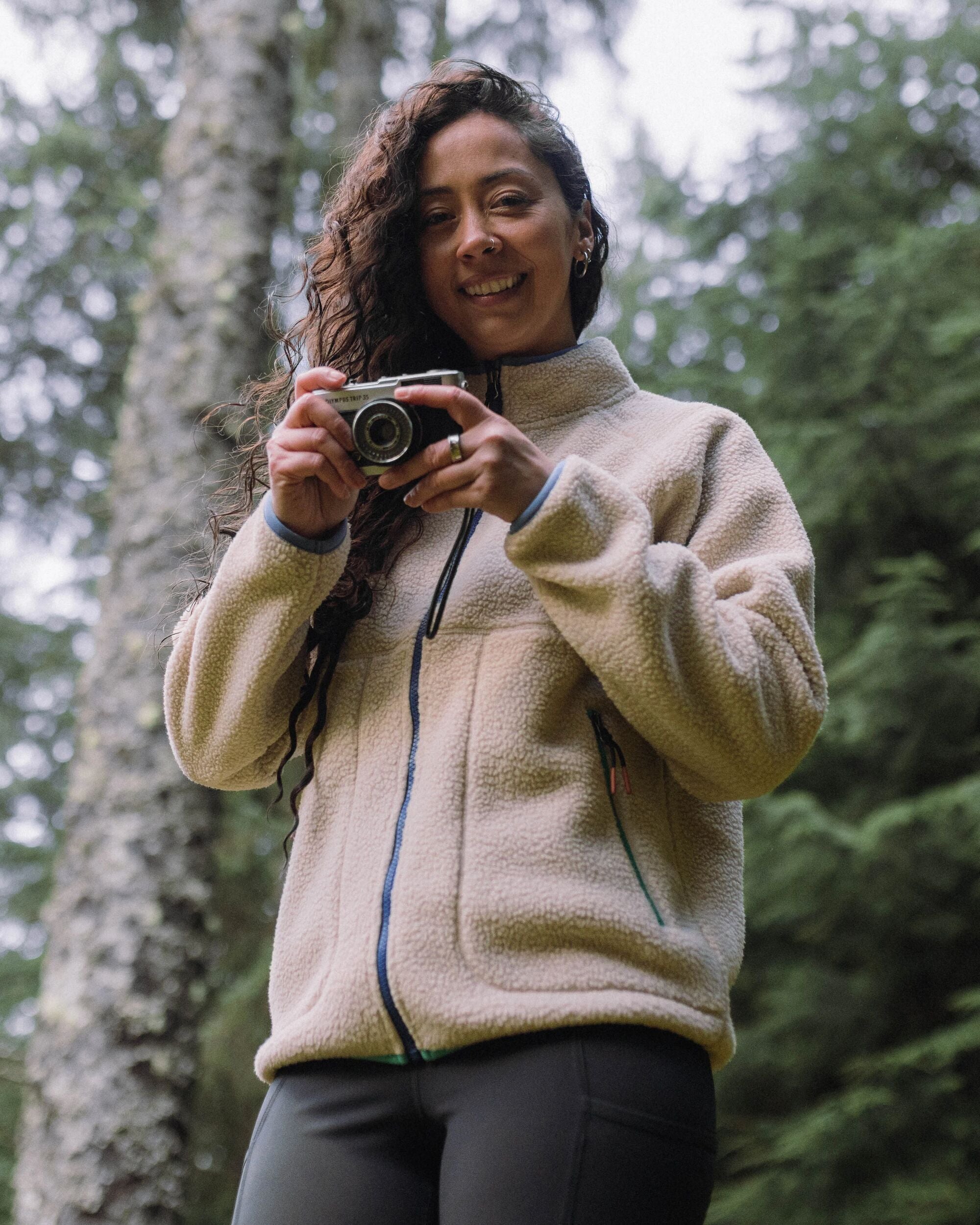 テスラ フリースブランケット Fairbanks Full Zip Recycled Sherpa Fleece Oatmeal – Passenger