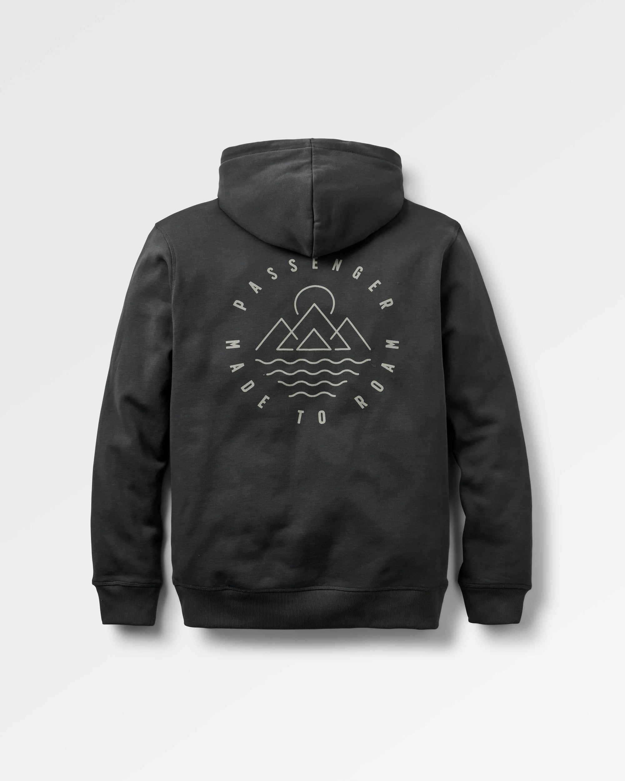 Escapism Hoodie - Black - Flatlay