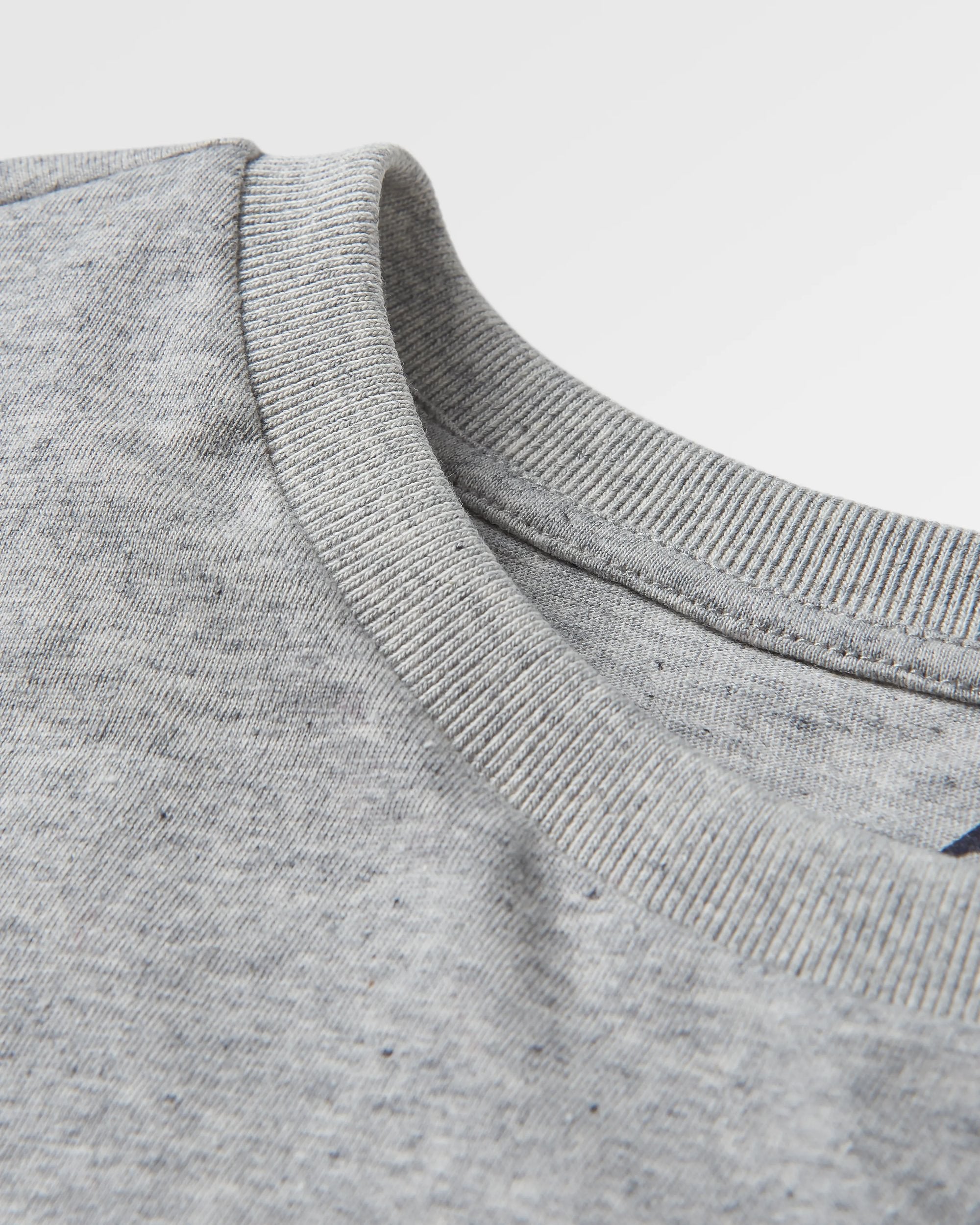 Escapism Recycled Cotton T-Shirt - Grey Marl - Flatlay