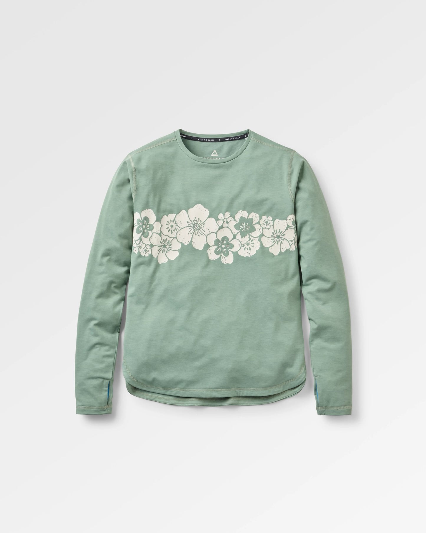 Roamscreen UPF50 Women's LS T-Shirt - Pistachio - Flatlay