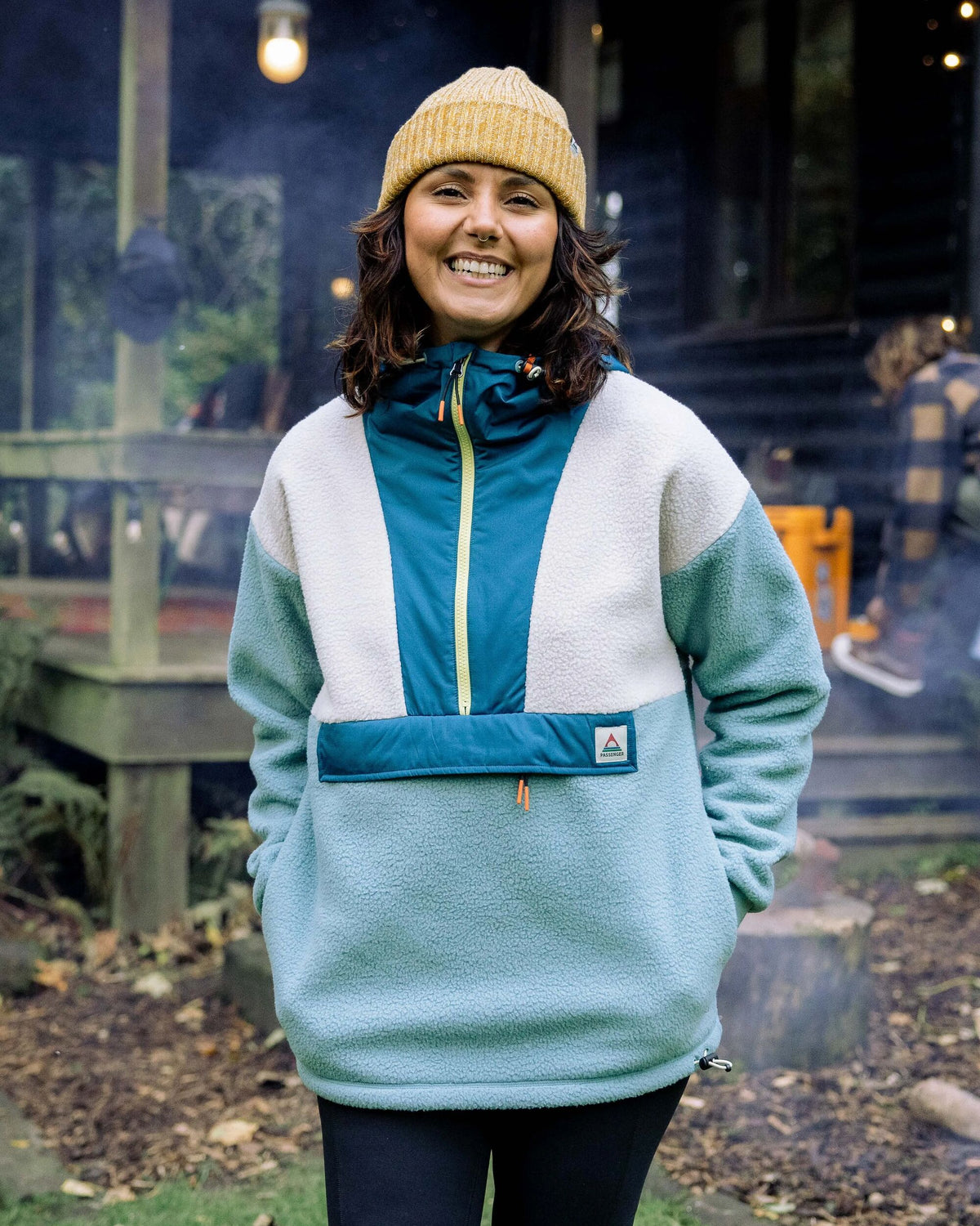 Maren 1/2 Zip Sherpa Fleece - Arctic - Lifestyle