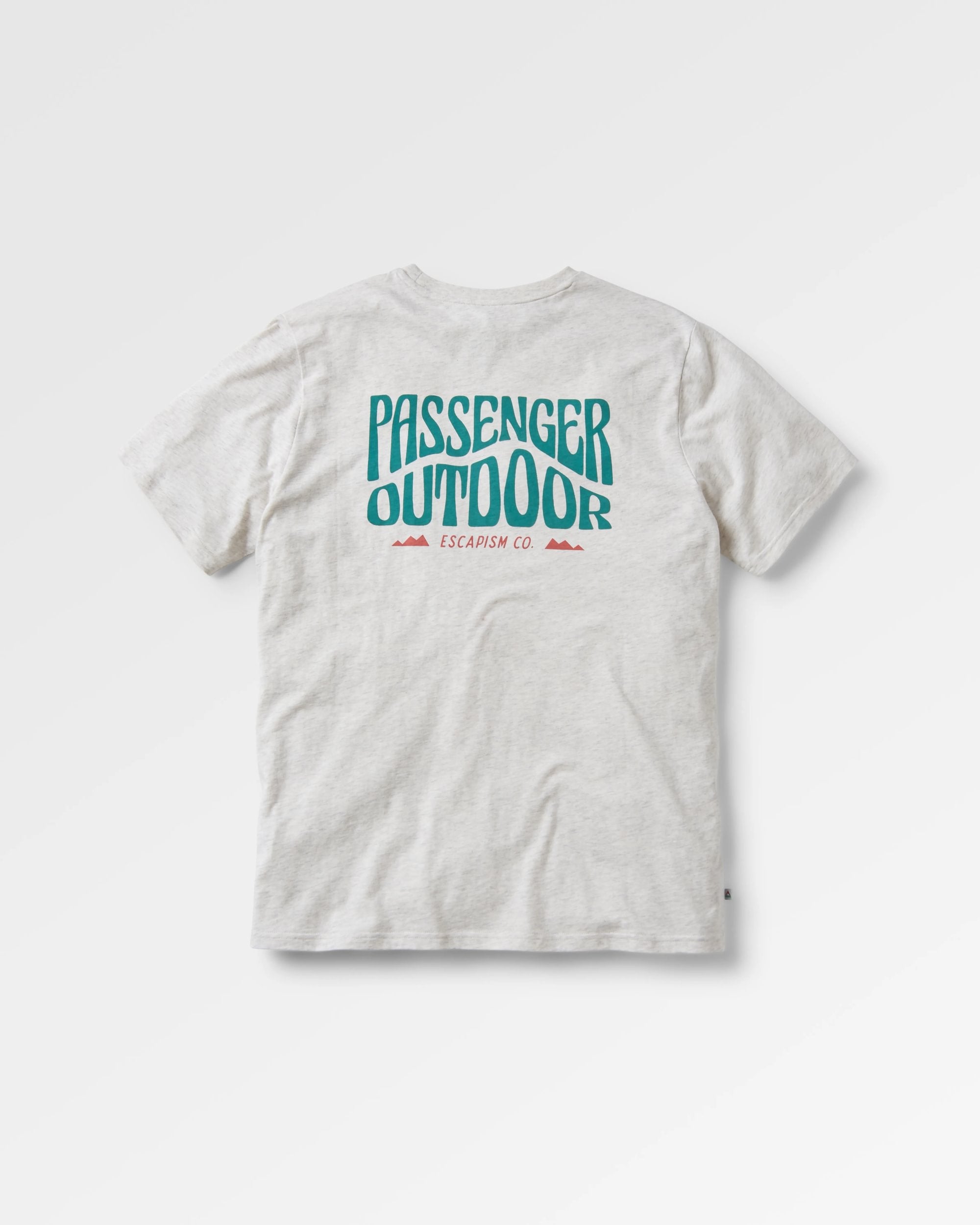 Yuca Organic Cotton T-Shirt - Birch Marl - Flatlay