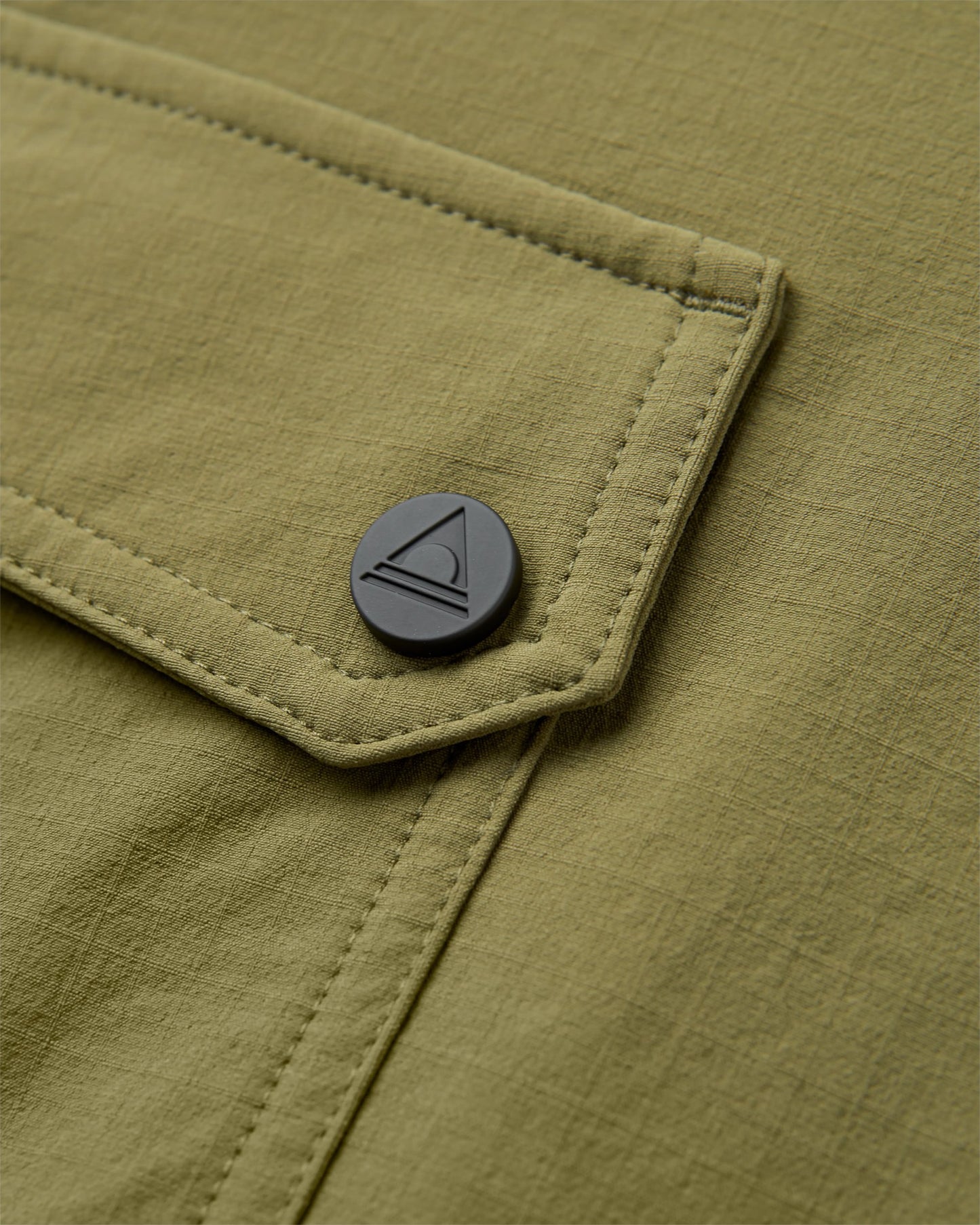 Stride Recycled Active Trail Short - Khaki - Flatlay