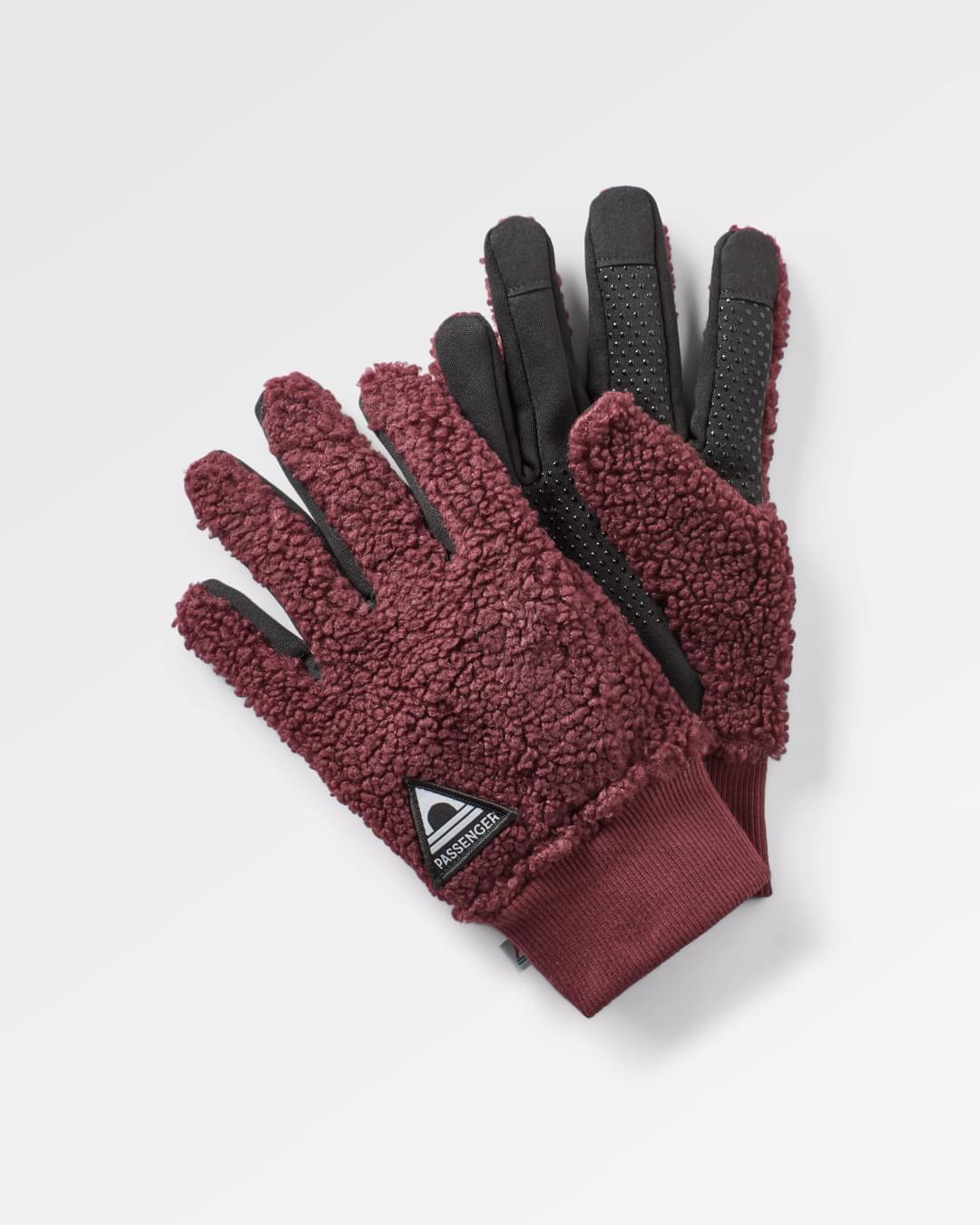 burton handschuhe waschen Snowfall 2.0 Sherpa-Handschuhe Weinrot – Passenger