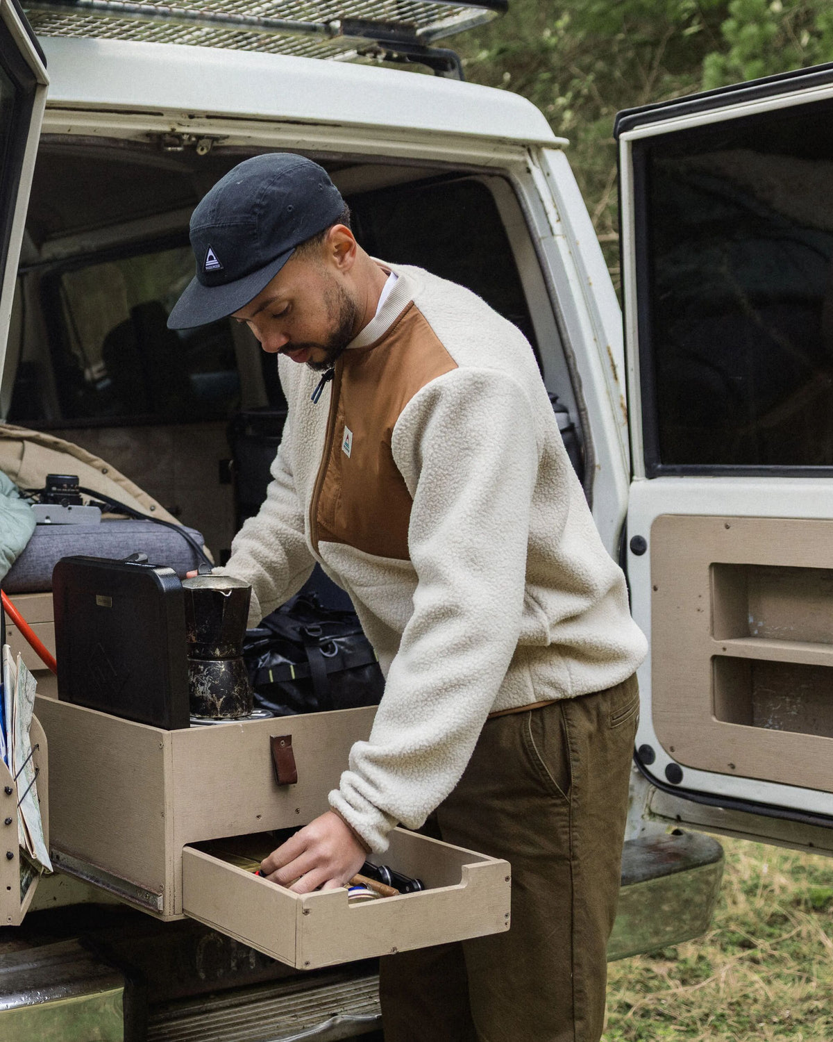 Reconnect Sherpa Fleece - Oatmeal - Lifestyle
