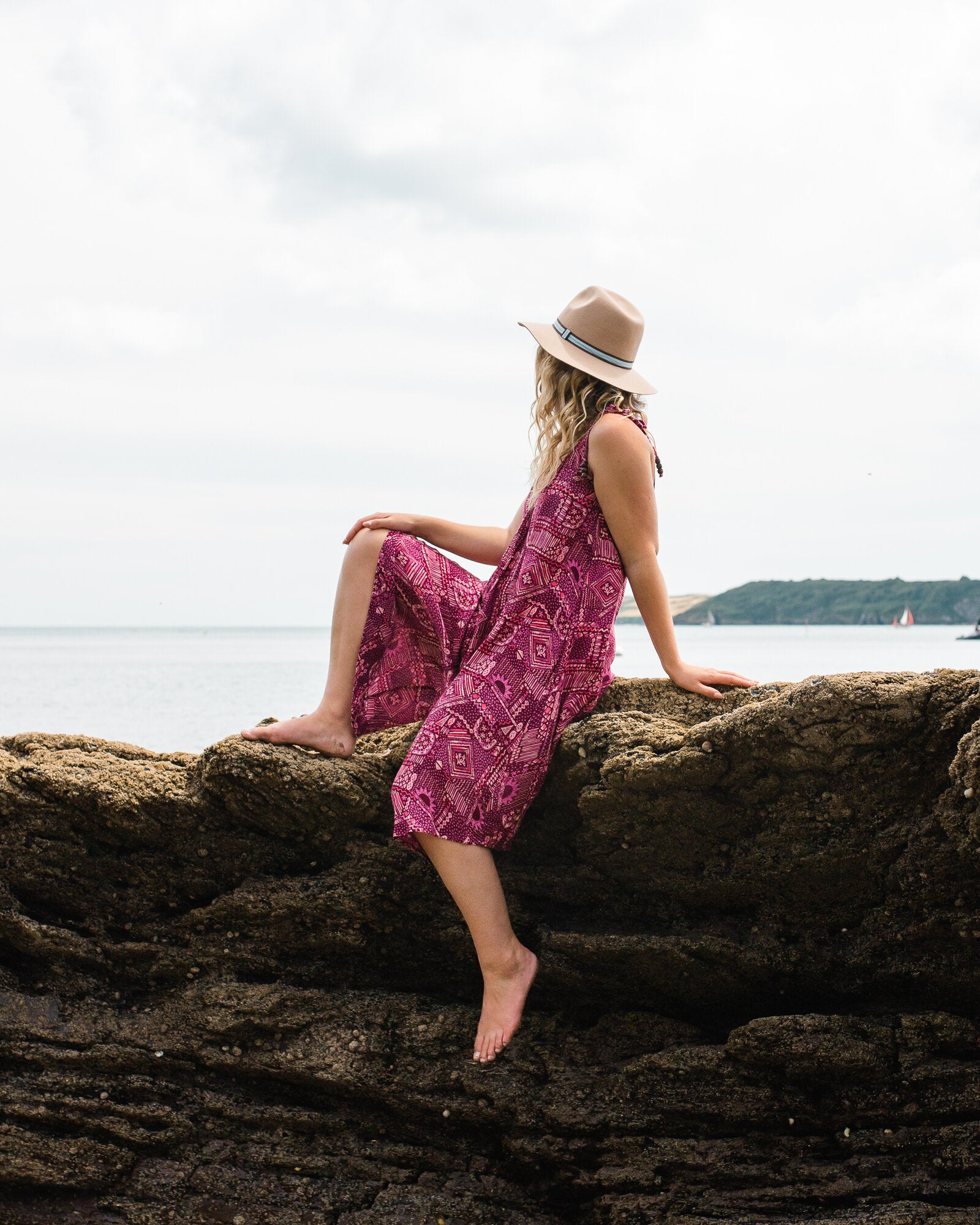 Copetín Jumpsuit - Vintage Patchwork Wine - Lifestyle