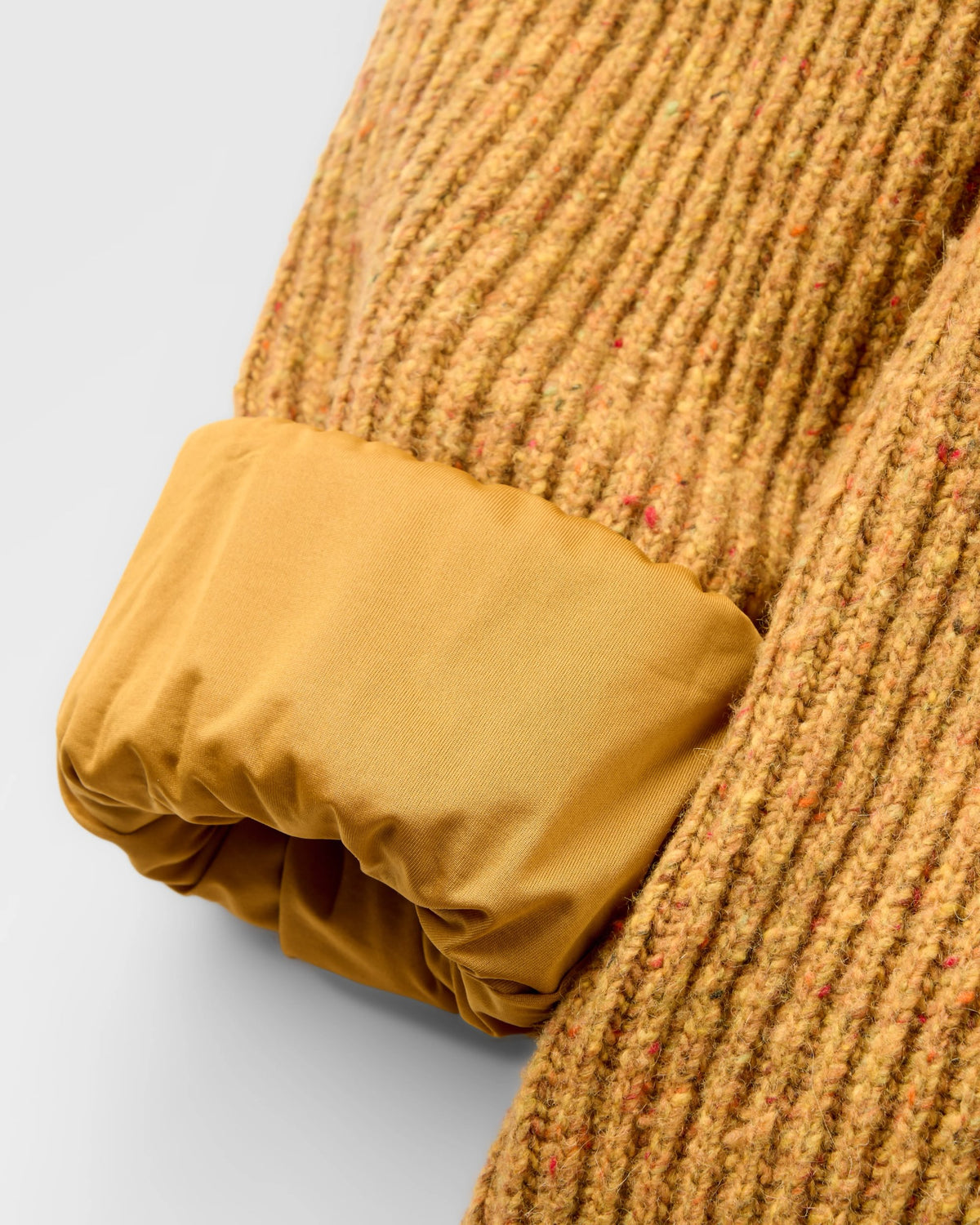 Fog Windproof Knitted Jumper - Dusty Ochre - Flatlay