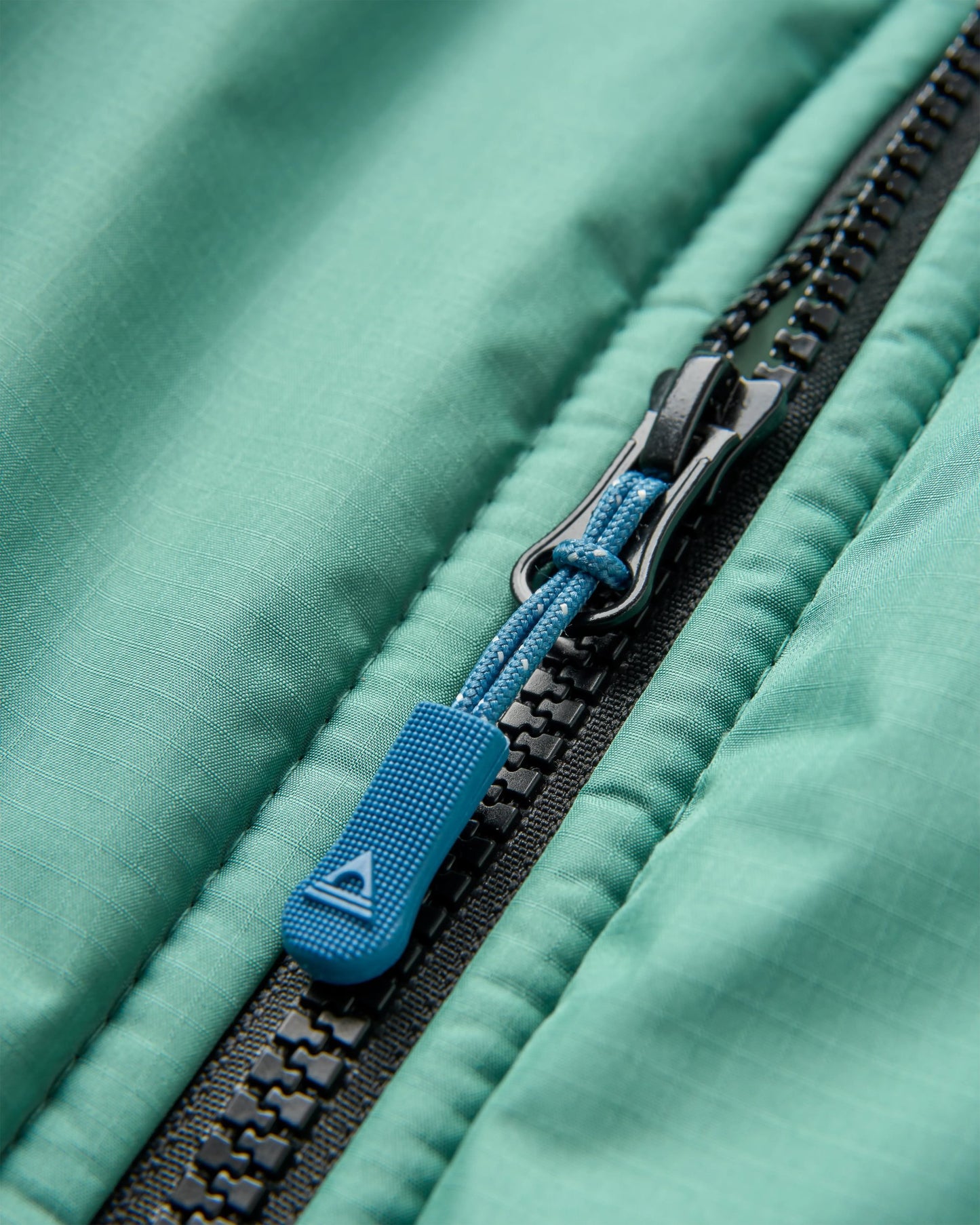 Waves Recycled Sherpa Lined Changing Robe - Spearmint/Deep Ocean