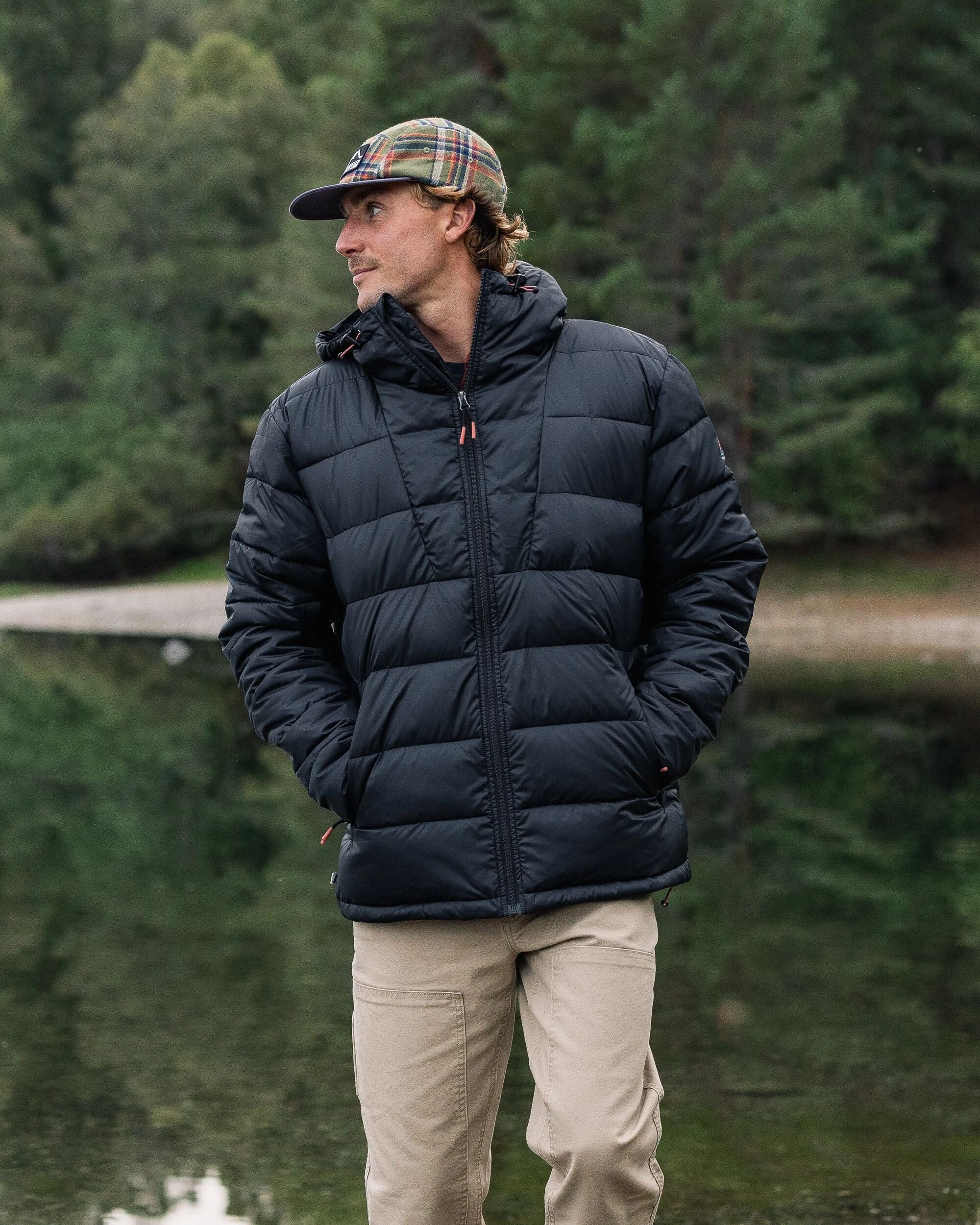 Flynn Recycled Insulated Jacket - Black - Lifestyle