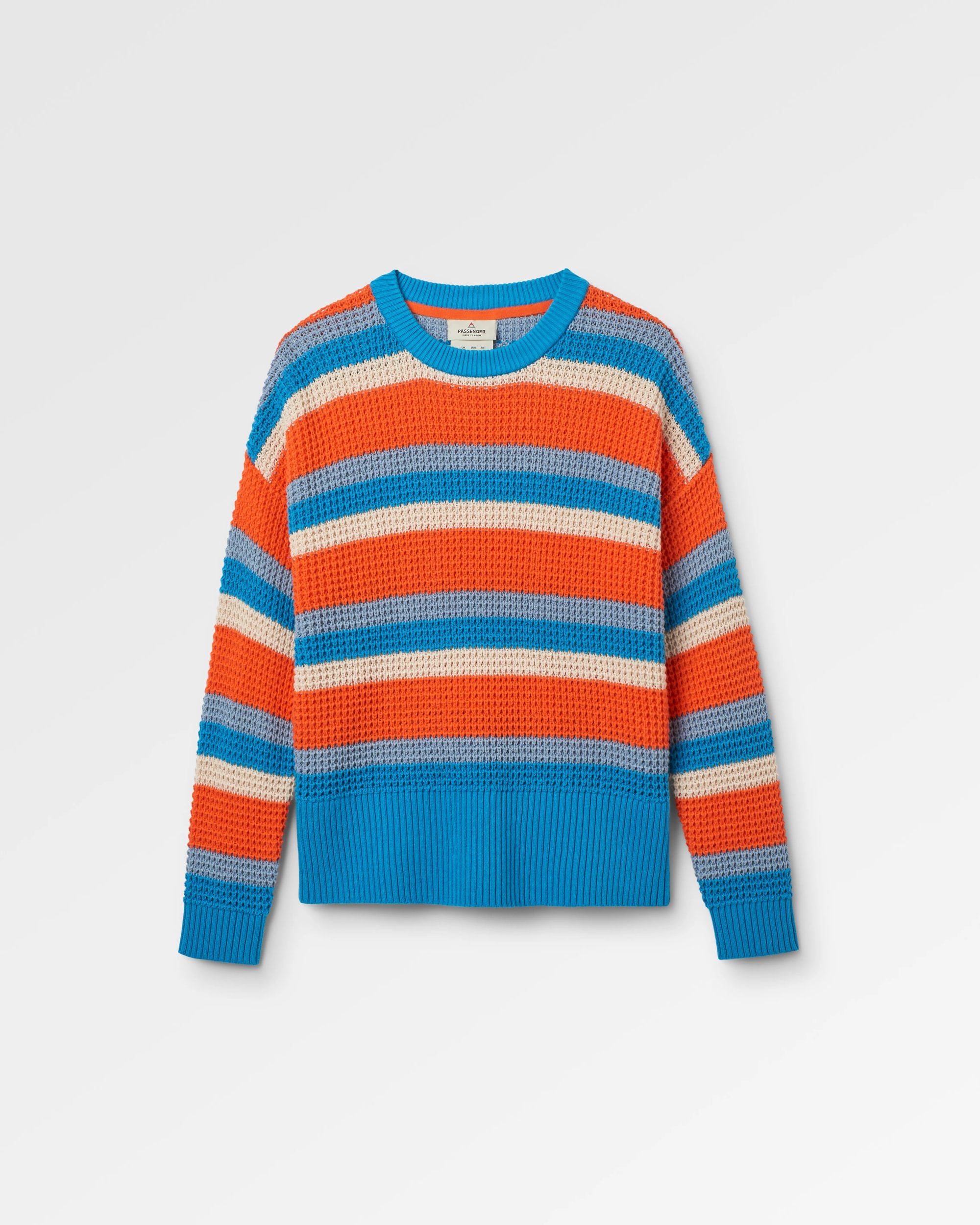 Reflection Stripey Pullover Glutorange Mehrfarbig Gestreift