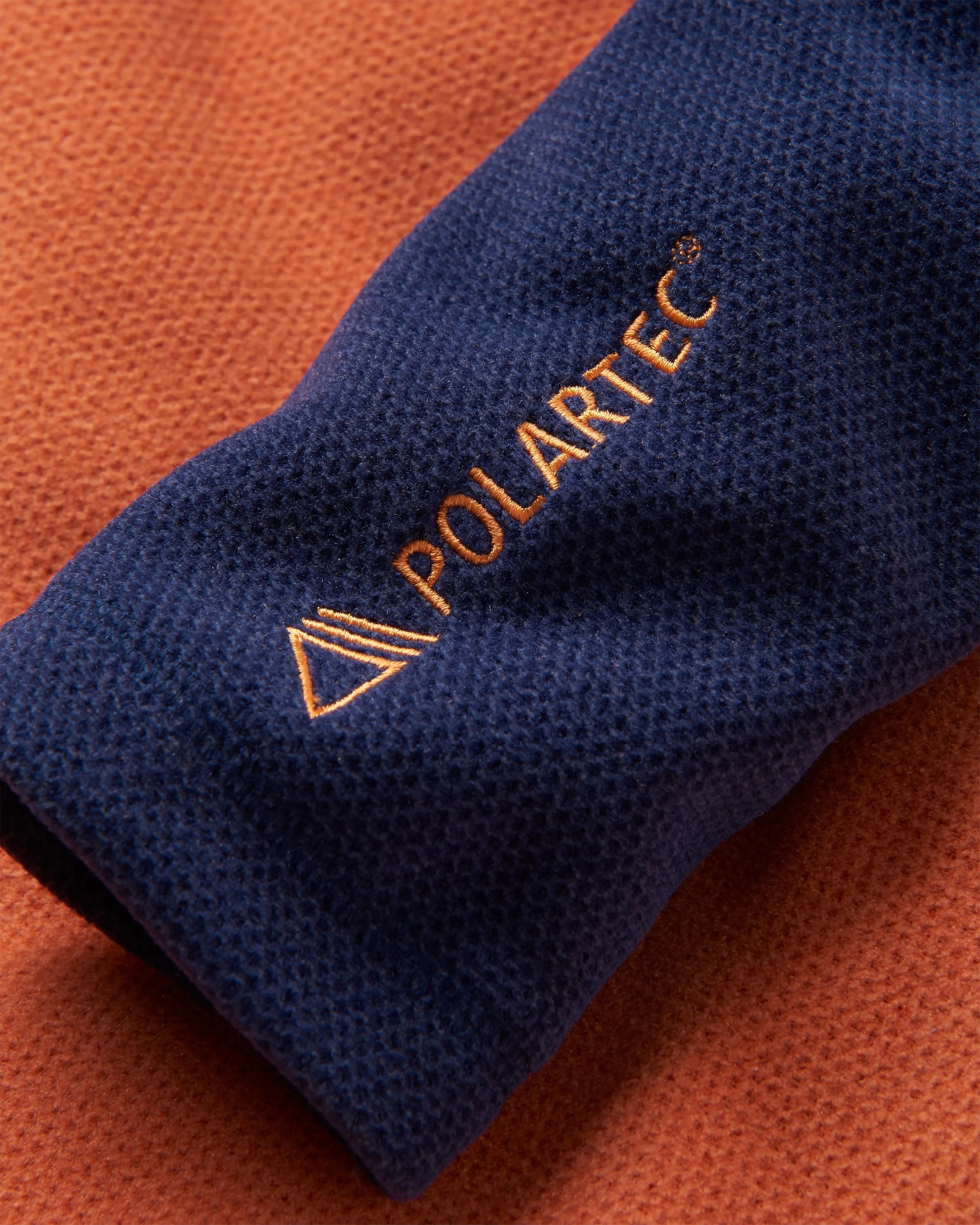 Snowdrop Recycled Polartec® Fleece - Rich Navy - Flatlay