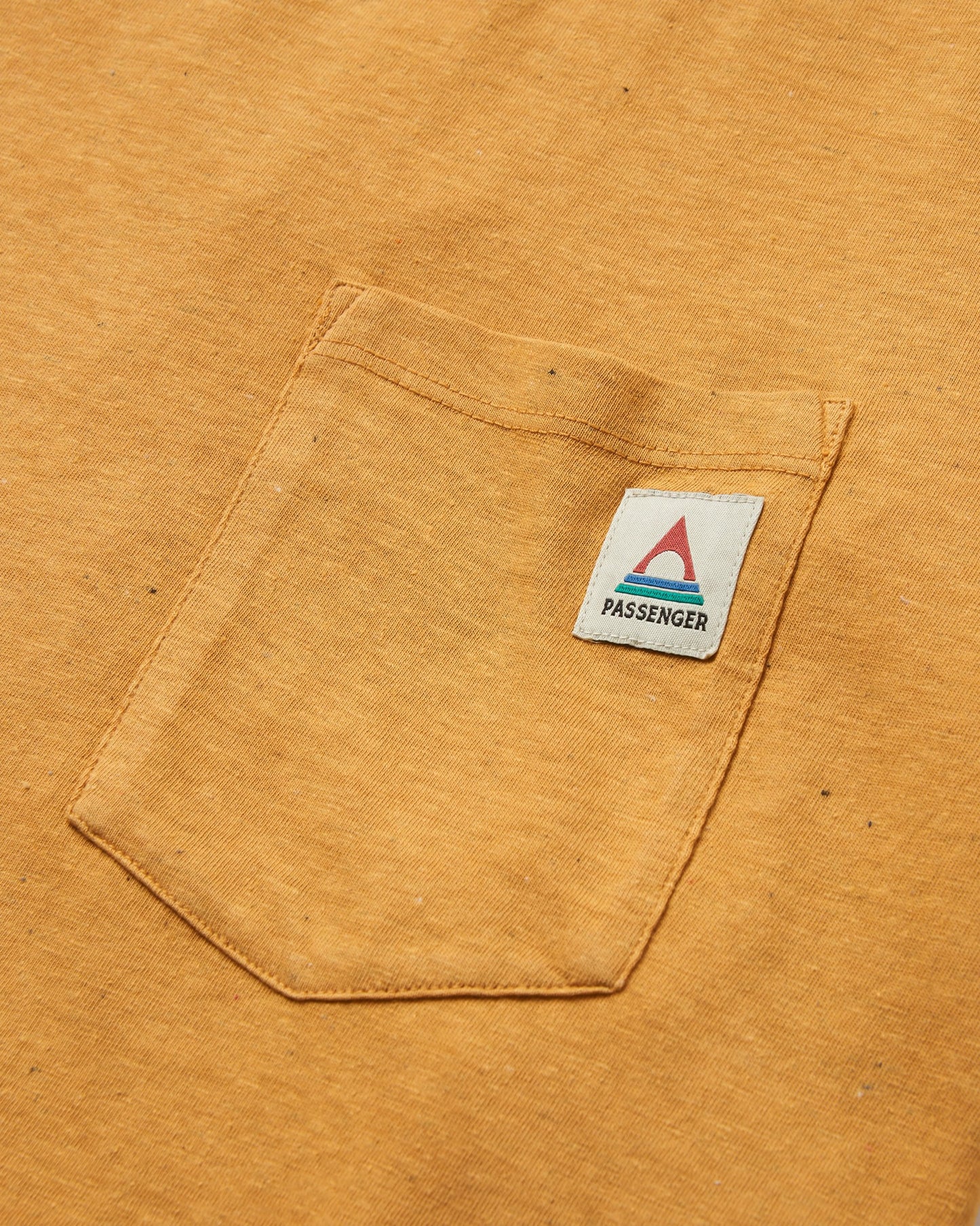 Heritage Recycled Relaxed Fit T-Shirt - Spruce Yellow Marl - Flatlay