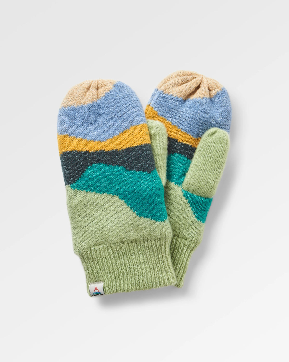 Scenic Fleece Lined Mittens - Scenic Dark Fern - Flatlay