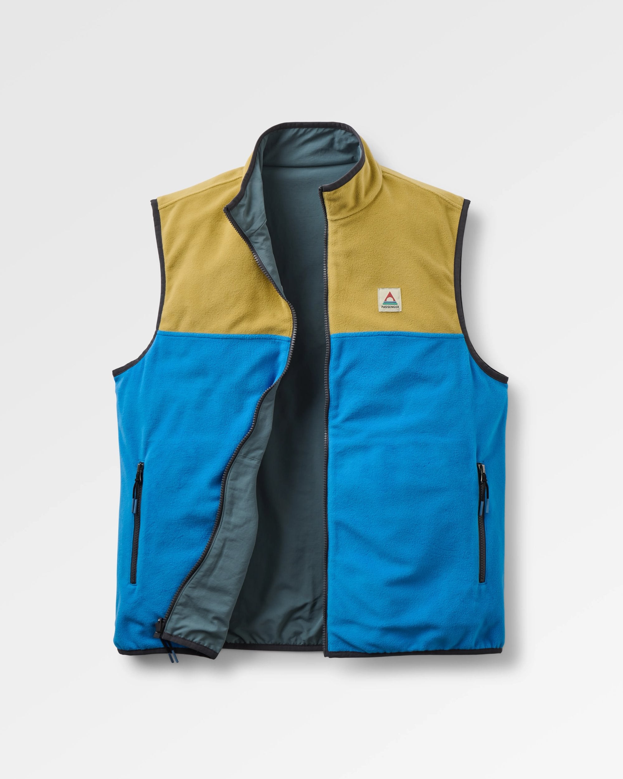 Set Off Reversible Polartec® Fleece Vest Warm Beige/Marine Blue