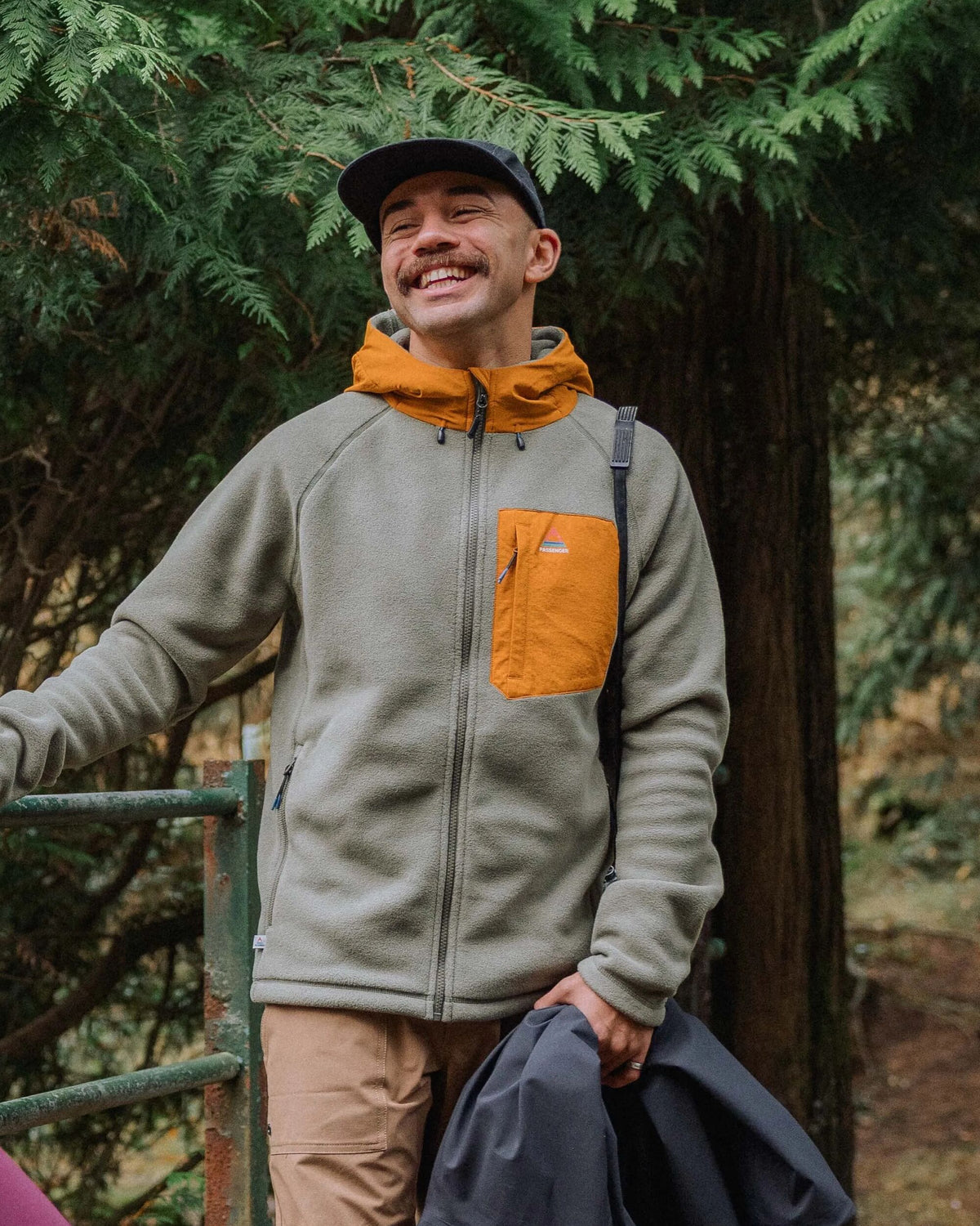 Sierrascape Men's Polartec® Fleece Hoodie - Dusty Olive - Lifestyle