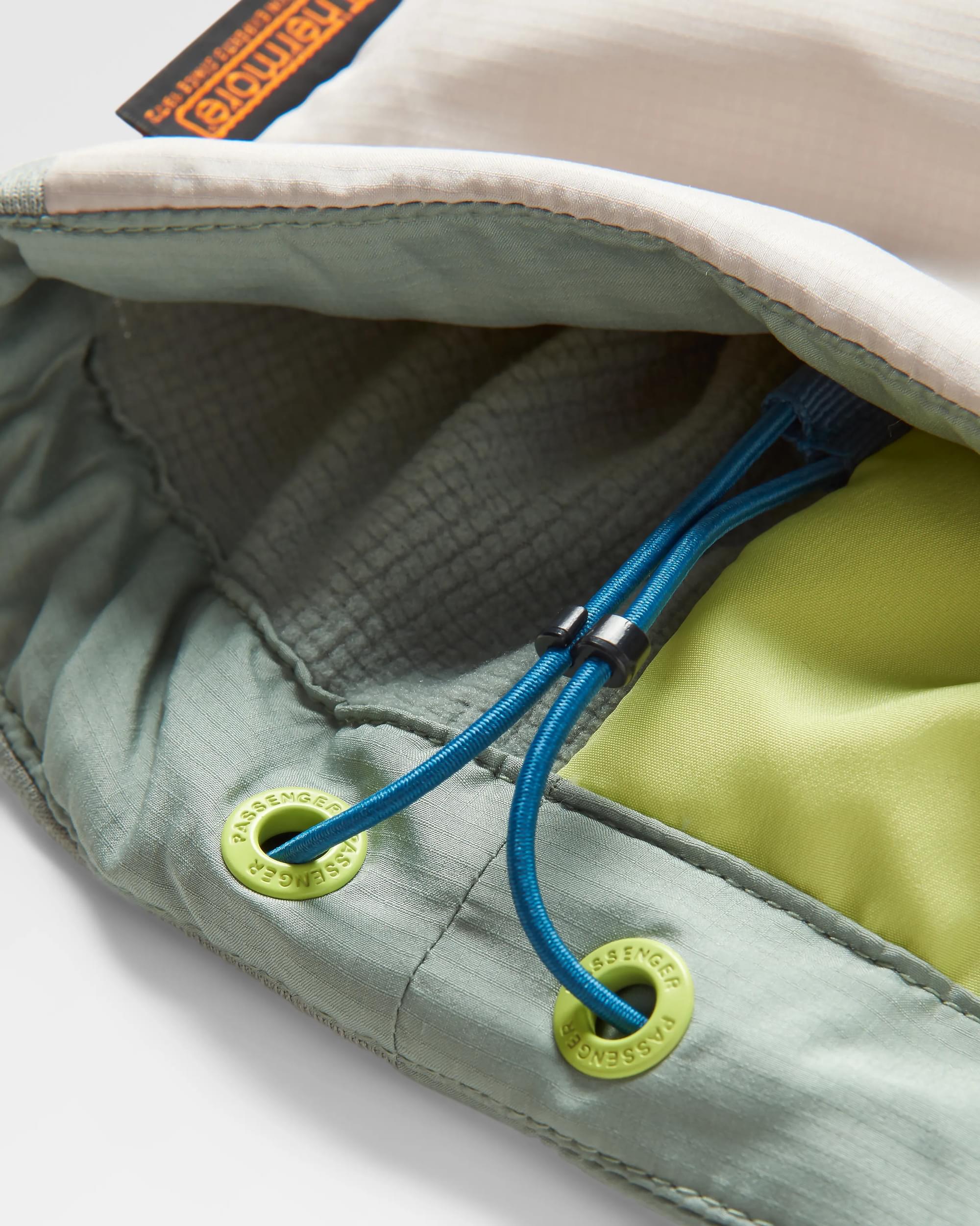 Shasta Lightweight Recycled Thermore® Insulated Jacket - Pistachio/Blue Steel - Flatlay