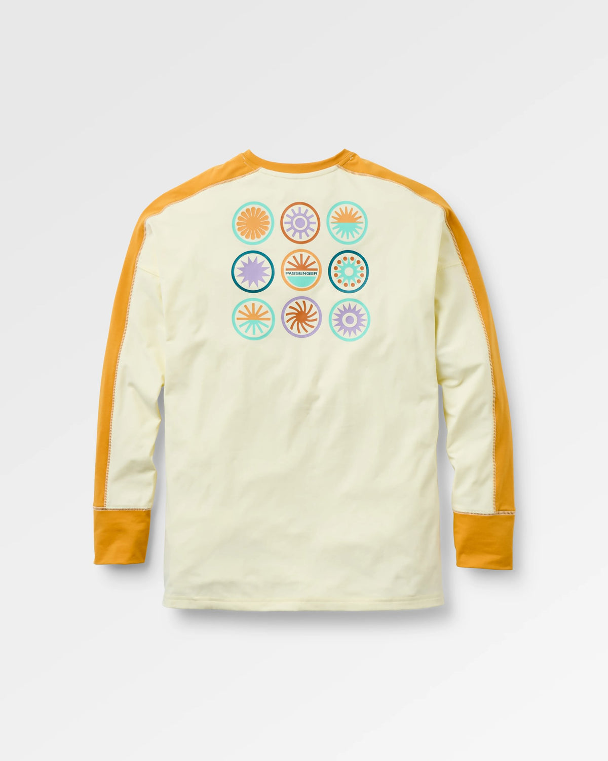 Chase The Light Drirelease® Active LS T-Shirt - Pale Yellow - Flatlay