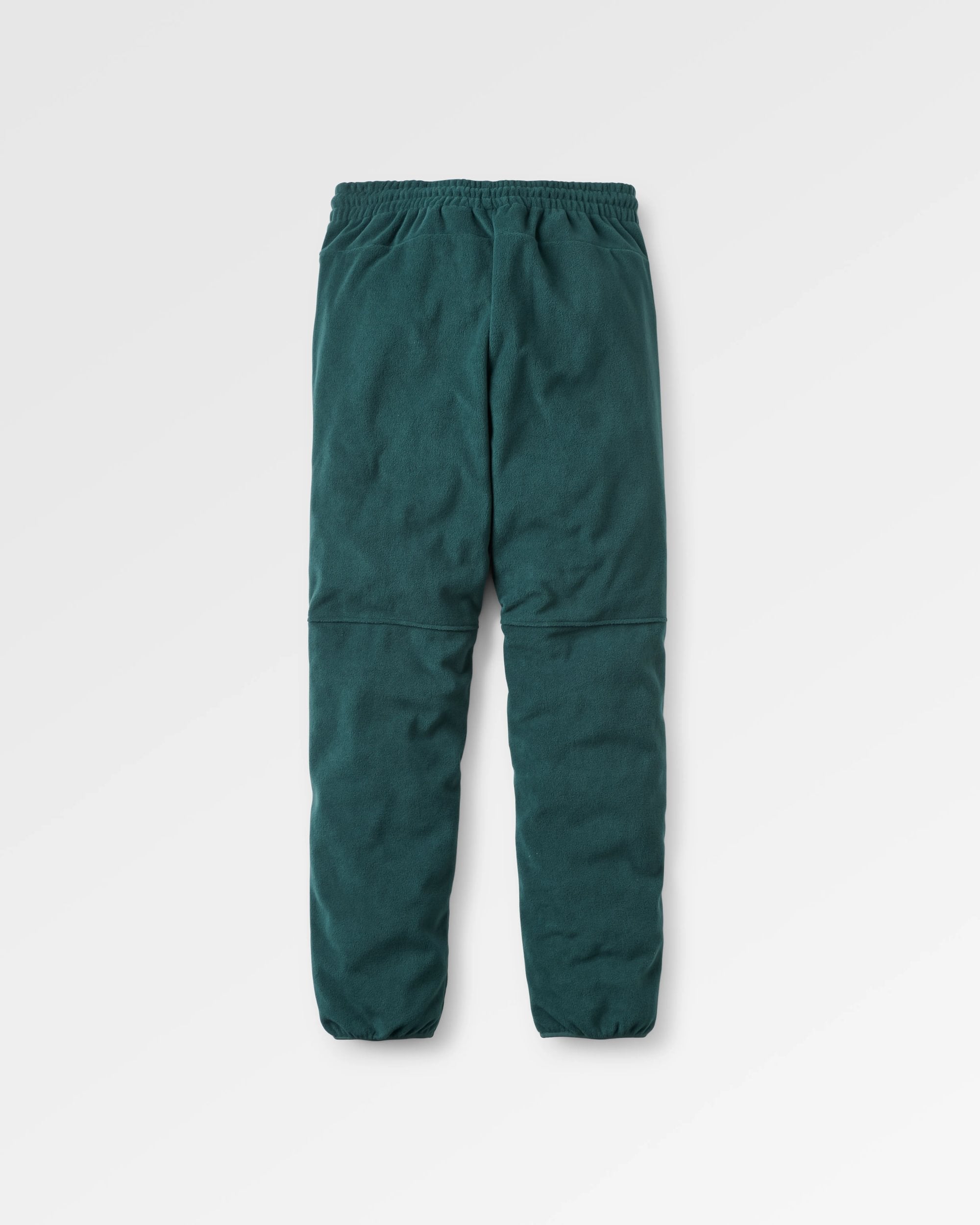 Set Off Recycled Polar Fleece Jogger - Dark Fern - Flatlay
