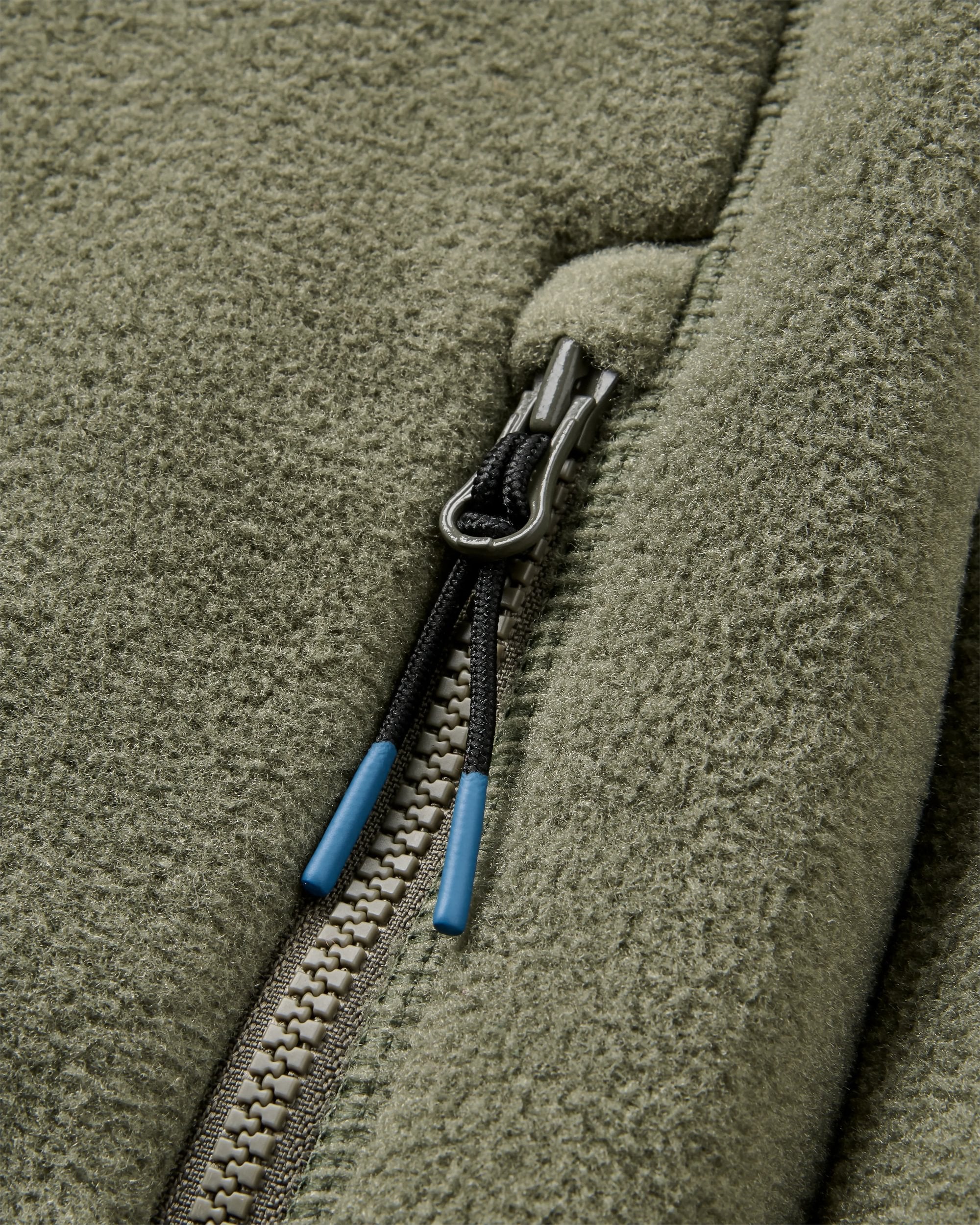 Sierrascape Men's Recycled Polartec® Fleece Hoodie - Dusty Olive - Flatlay