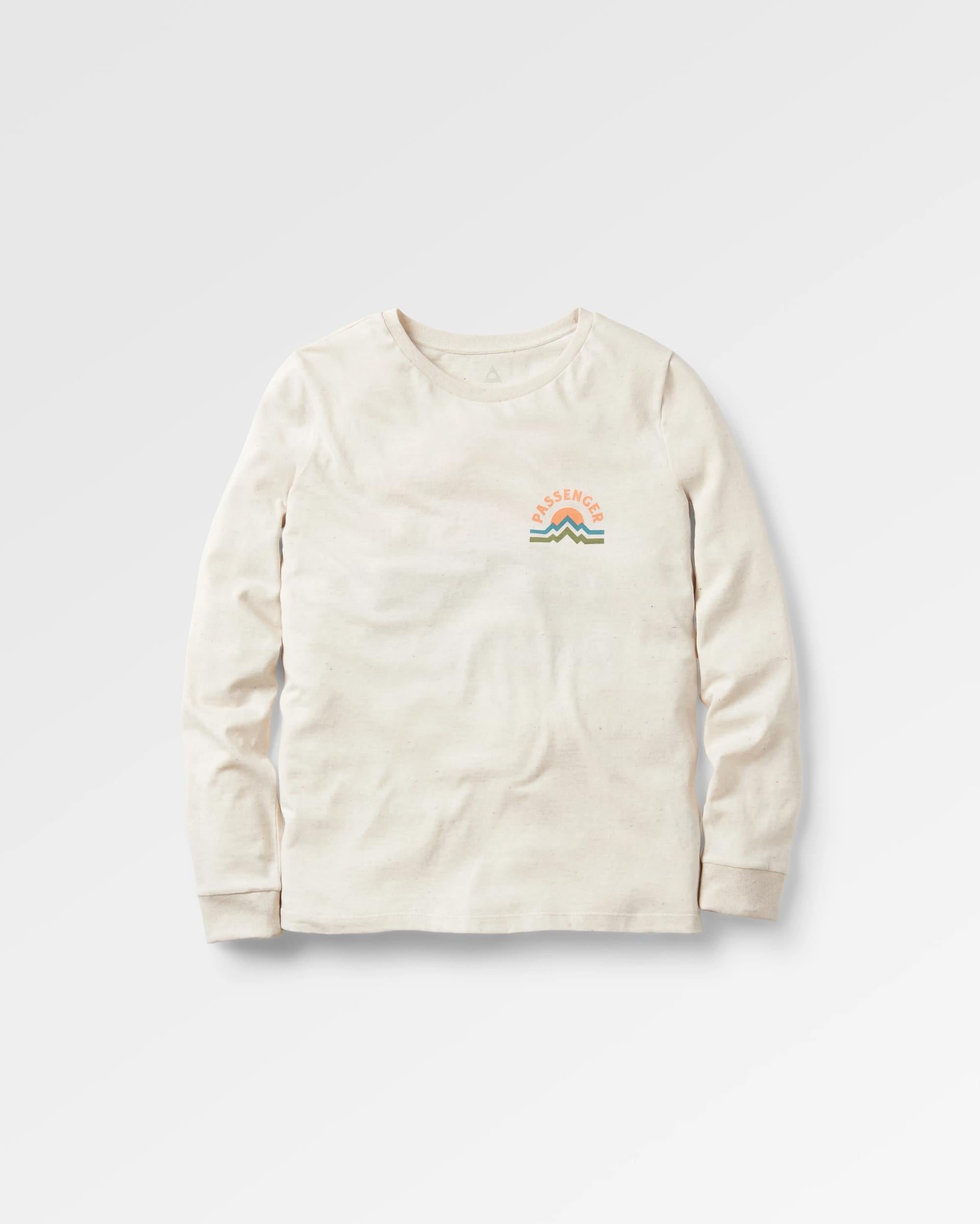 Breathe Recycled Cotton LS T-Shirt - Milky Marl - Flatlay
