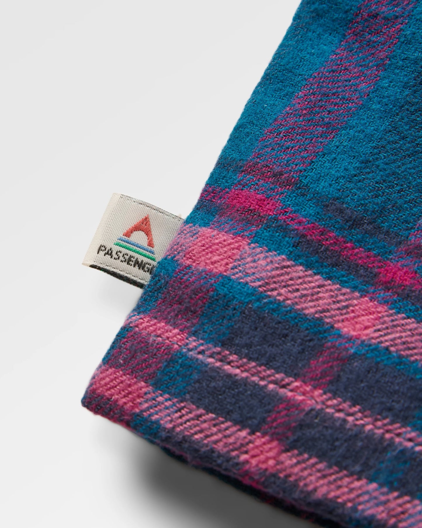 Flurry Woven Top - Tidal Blue/Wild Berry Check - Flatlay
