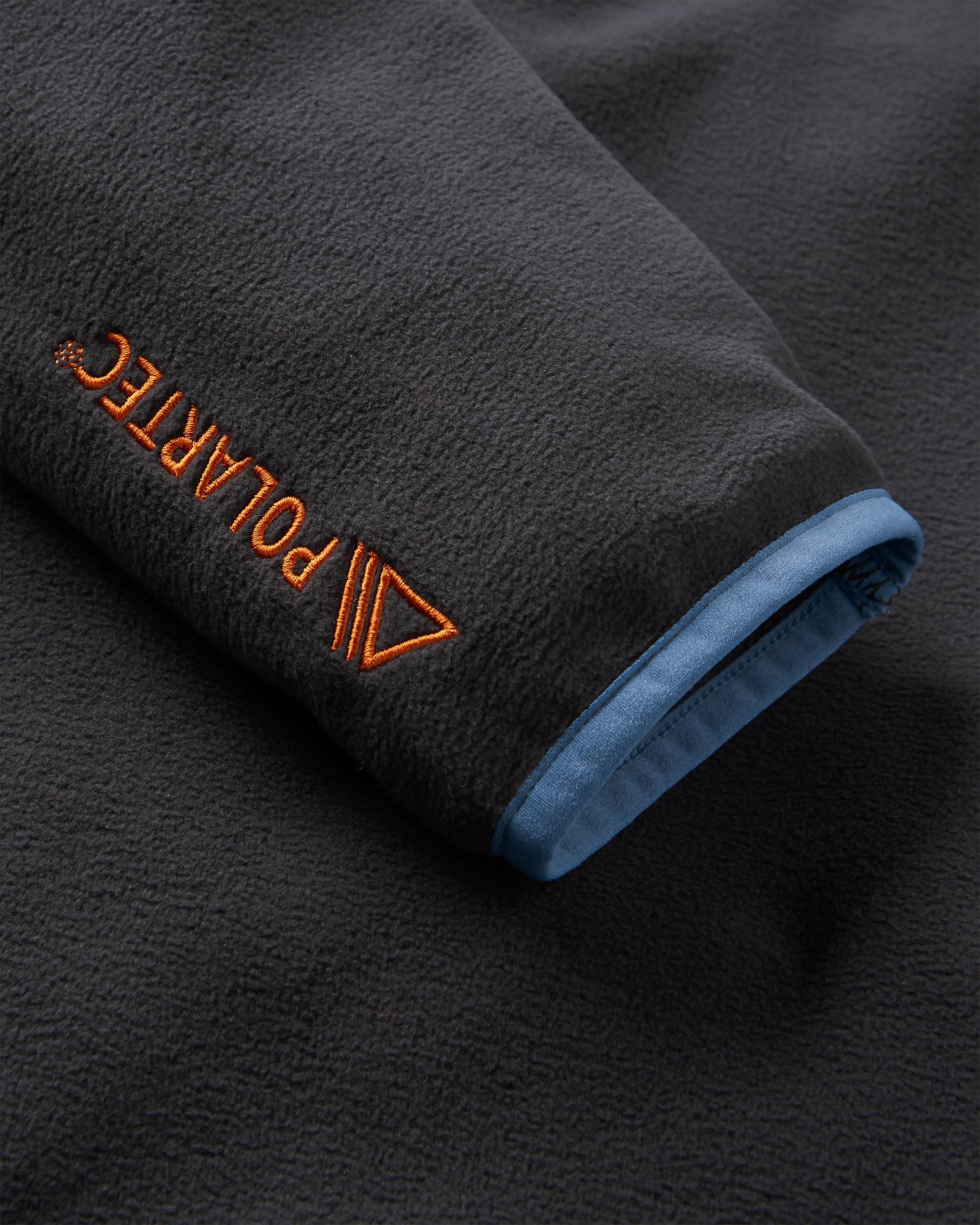 Switchback Recycled Micro Polartec® Fleece - Black - Flatlay