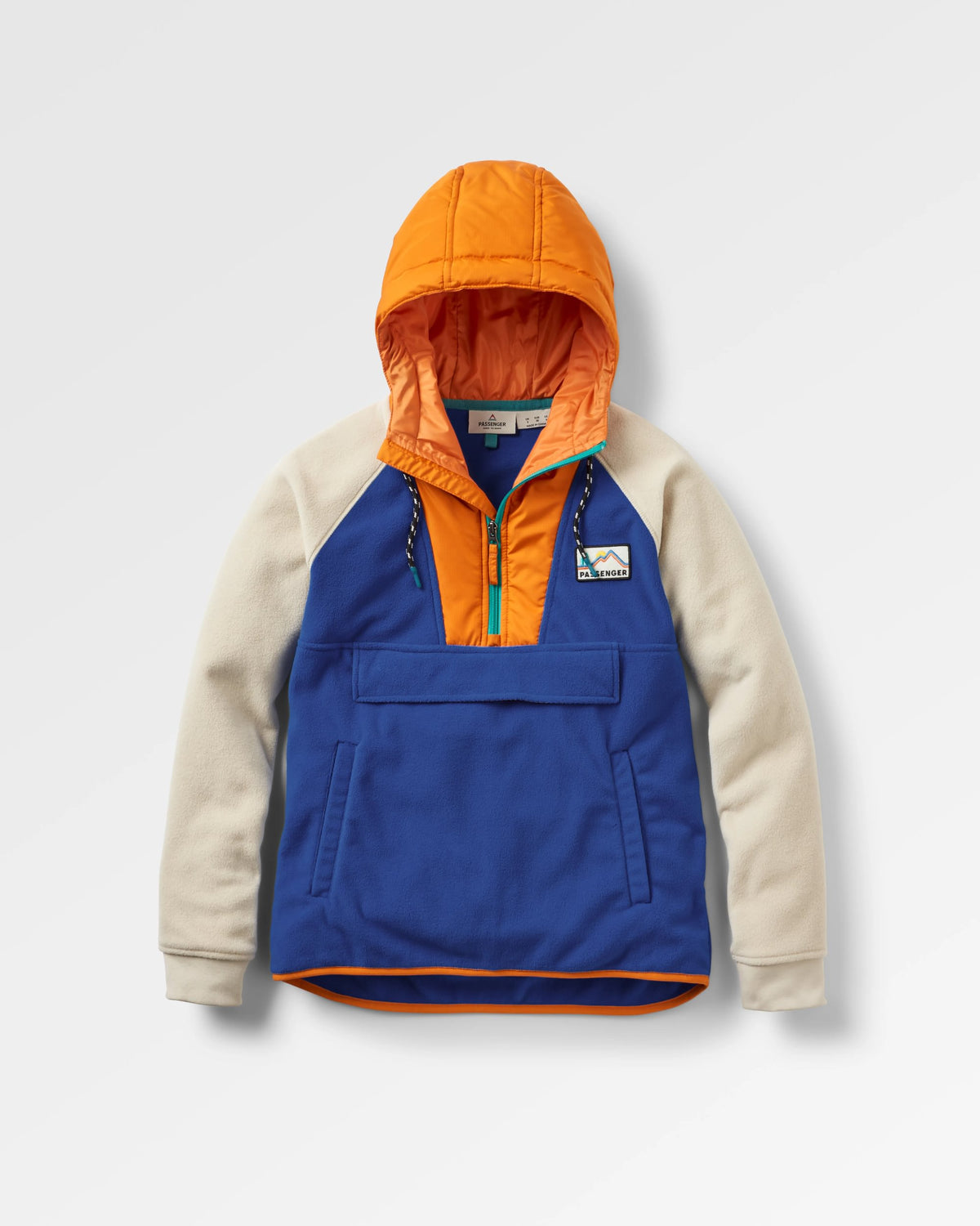 Alexander Polar Hooded Fleece - Azure Blue - Flatlay