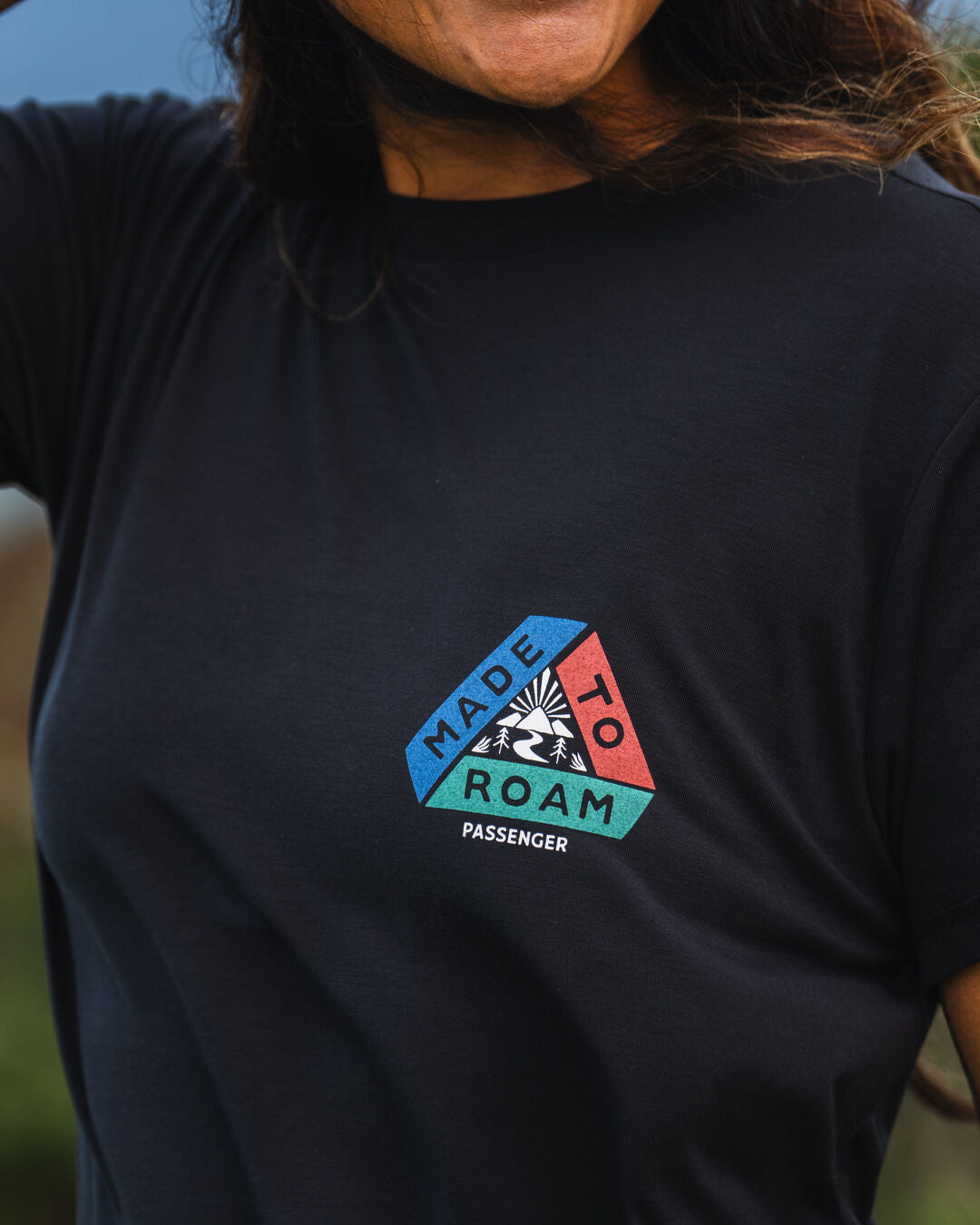 Aurora Recycled Active T-Shirt - Black - Lifestyle