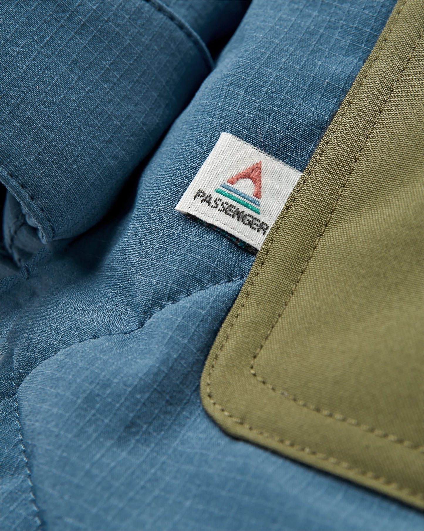 Campscape Parka - Khaki/Dark Denim - Flatlay