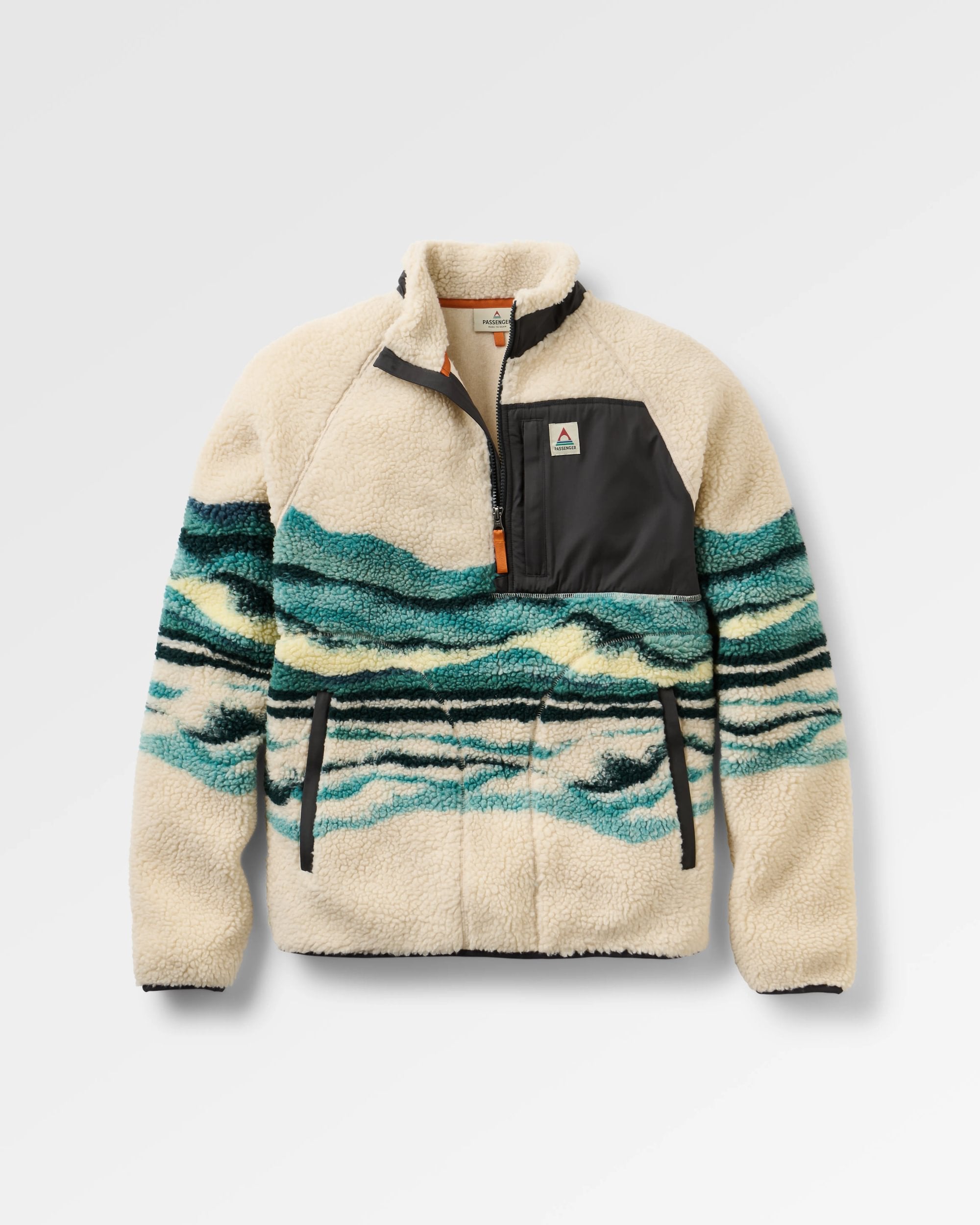 Offroad Sherpa 1/2 Zip Fleece - Reflection Birch - Flatlay