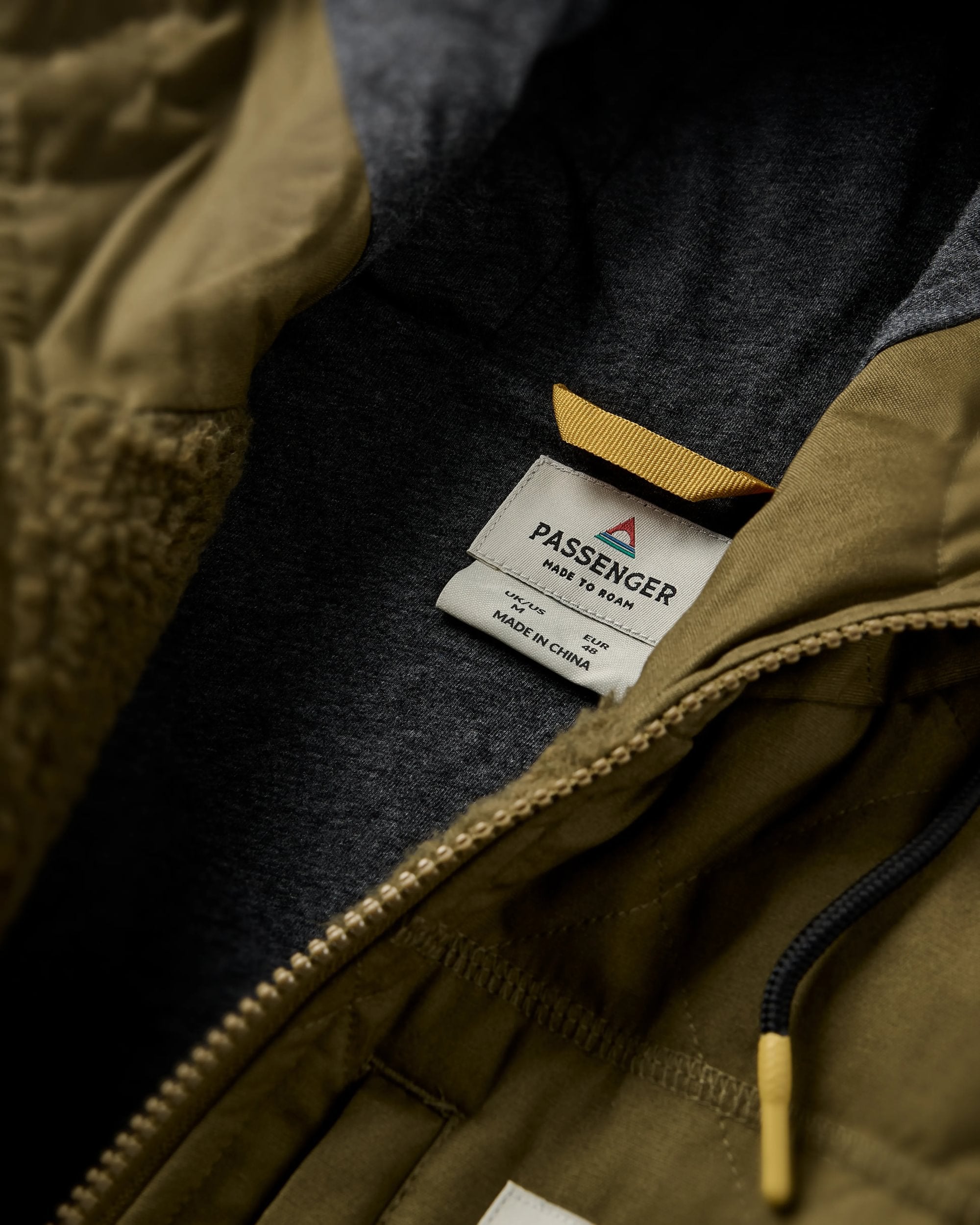 Adventure Recycled Deep-Pile Sherpa Fleece - Dark Olive - Flatlay