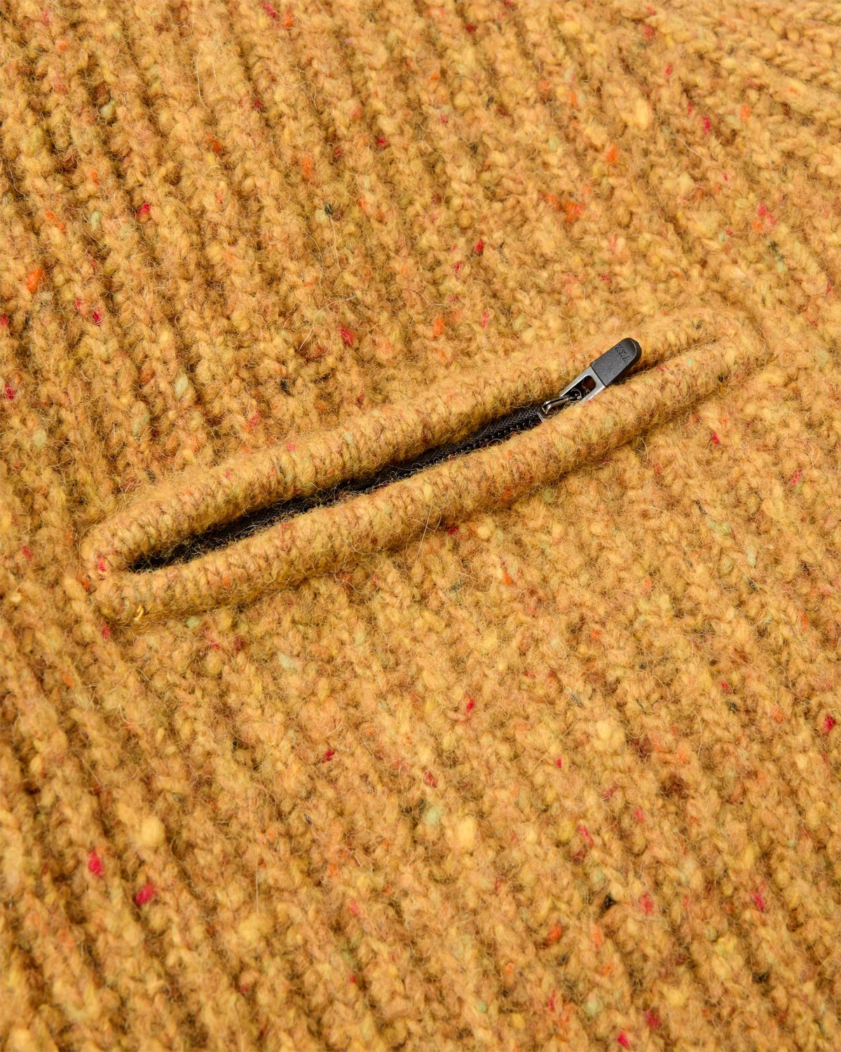 Fog Windproof Knitted Jumper - Dusty Ochre - Flatlay