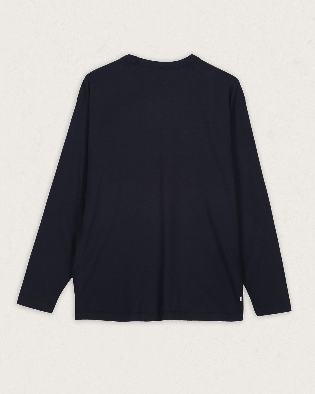 Heritage Recycled Cotton Ls T-Shirt - Deep Navy