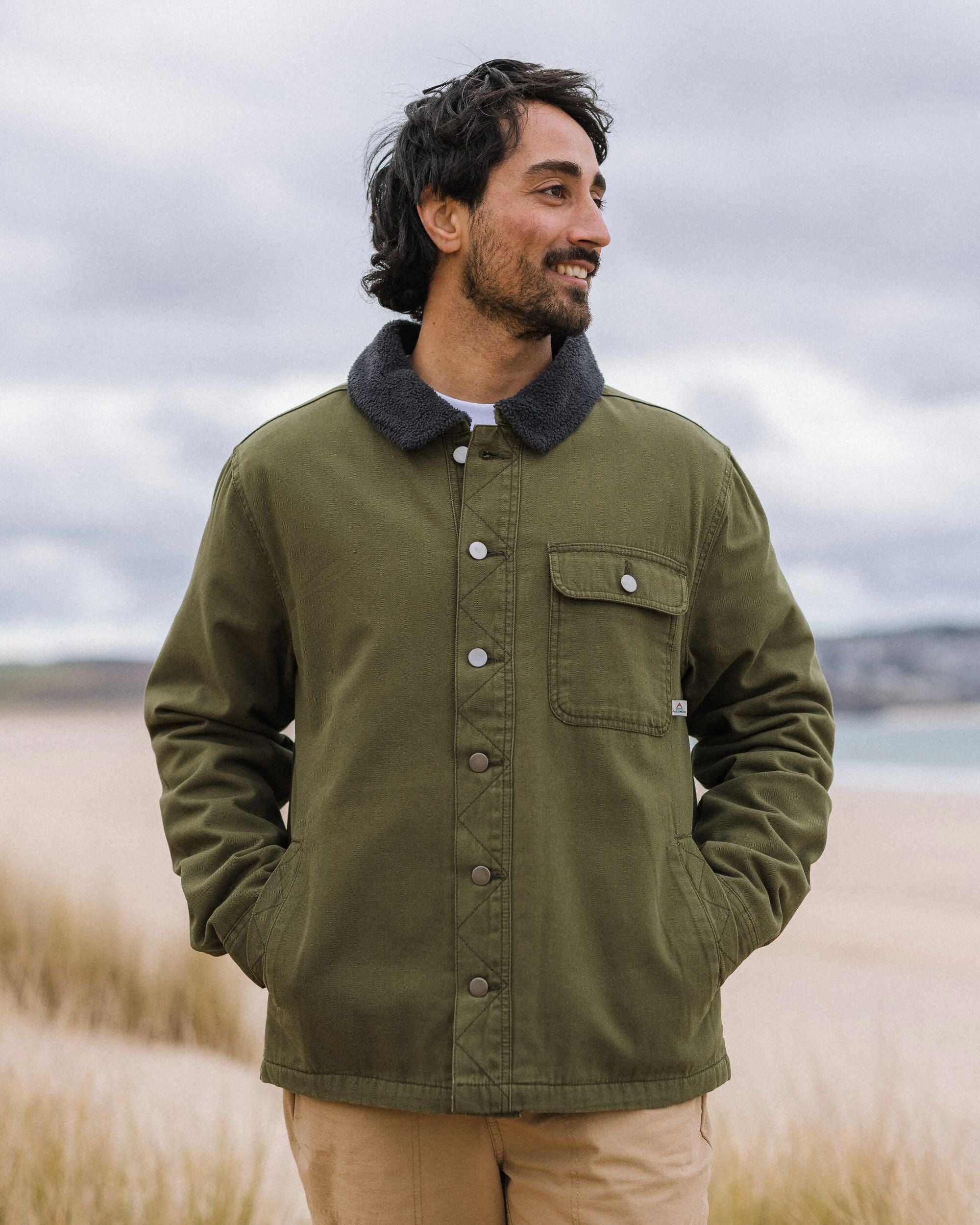 Falcon Organic Cotton Jacket - Khaki - Lifestyle