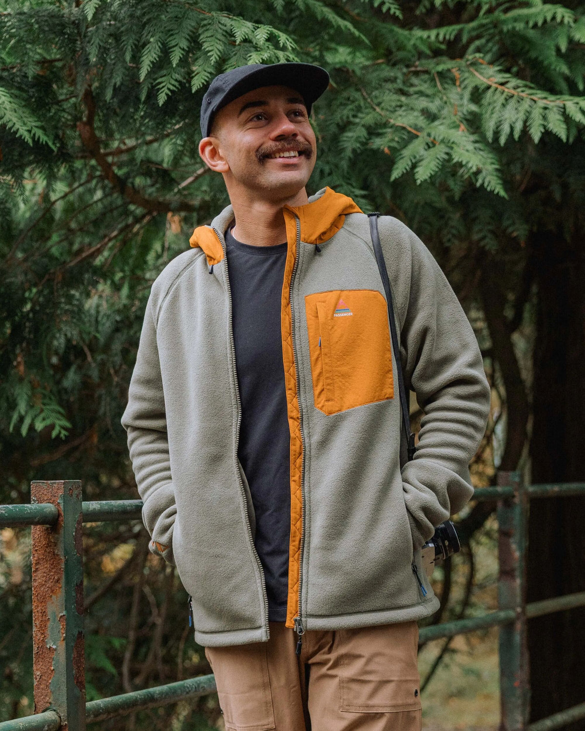 Sierrascape Men's Polartec® Fleece Hoodie - Dusty Olive - Lifestyle