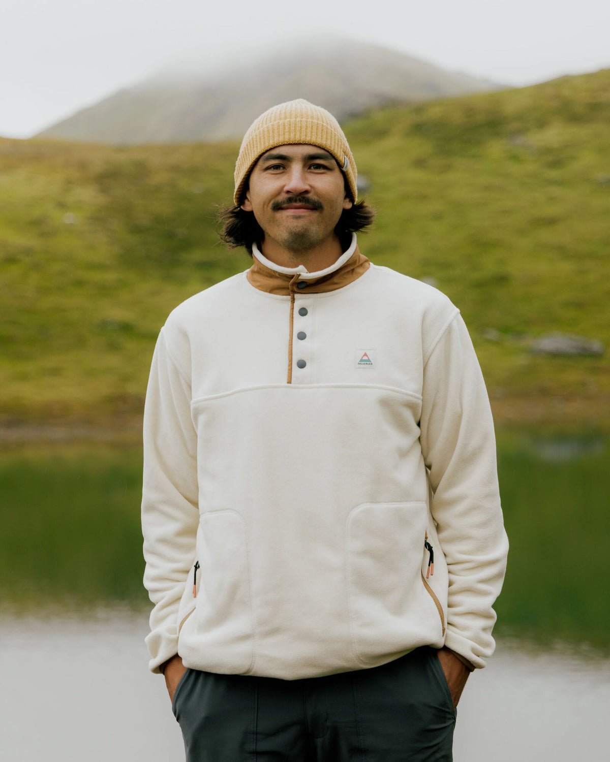 Dusk Polartec® Fleece - Oatmeal - Lifestyle