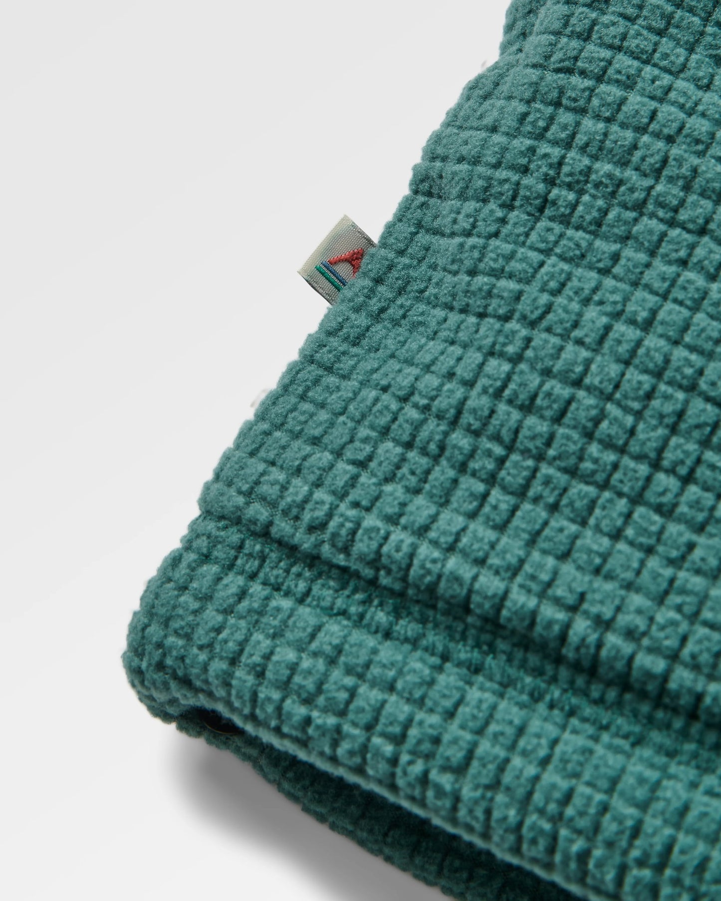 Forestscape Recycled Fleece Hoodie - Deep Ocean - Flatlay