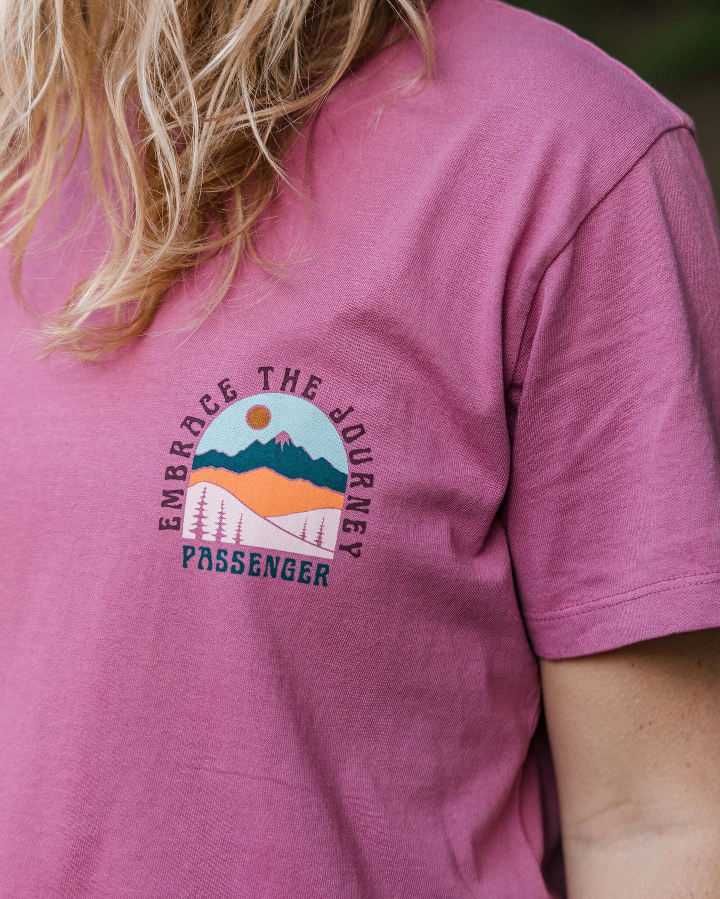 Outlook Recycled Cotton Oversized T-Shirt - Mauve Haze